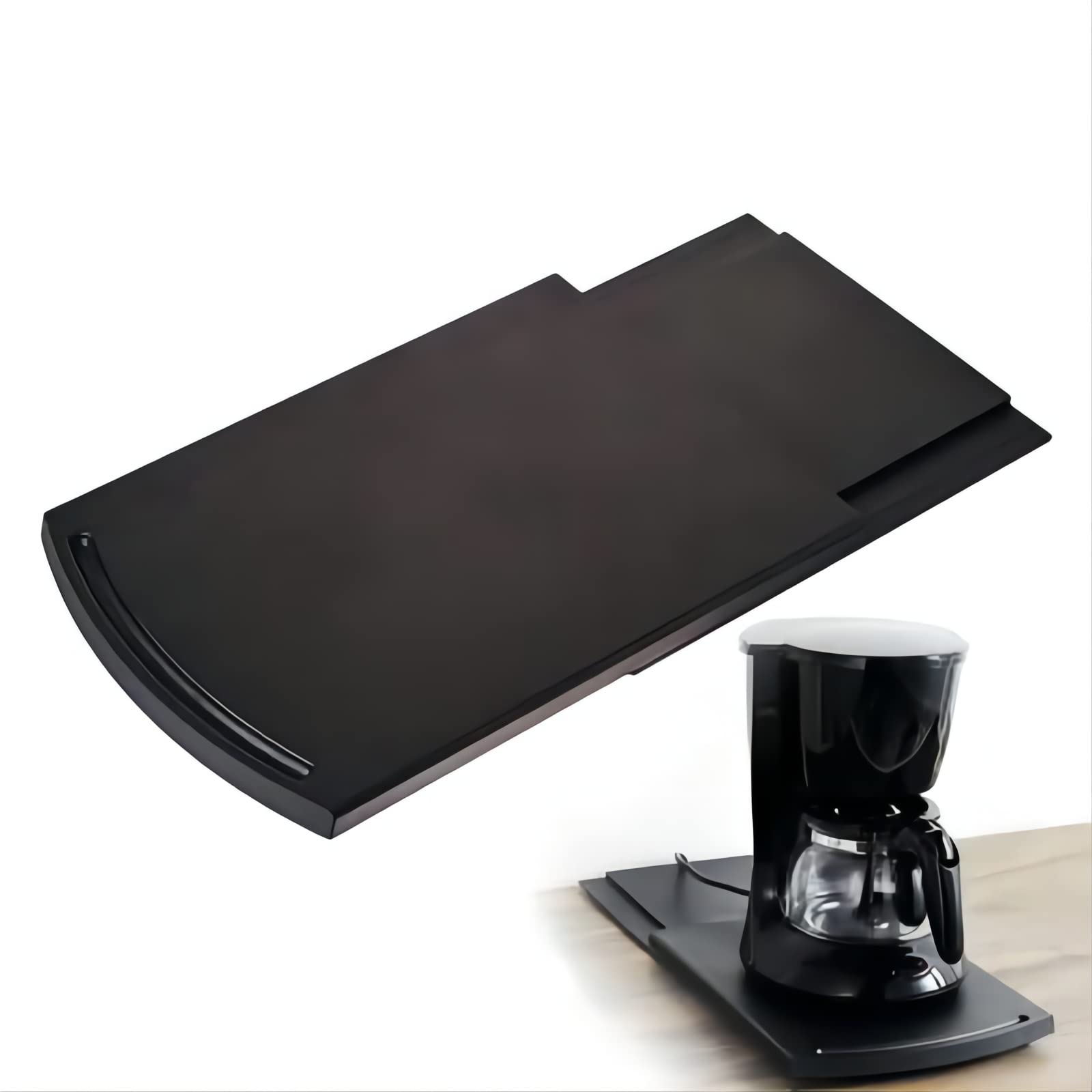 Kitchen Appliance Sliding Tray - Countertop Organizer for Coffee Maker, Mixer, Air Fryer - ABS Rolling Slider for Easy Access and Space Saving in Small Kitchens