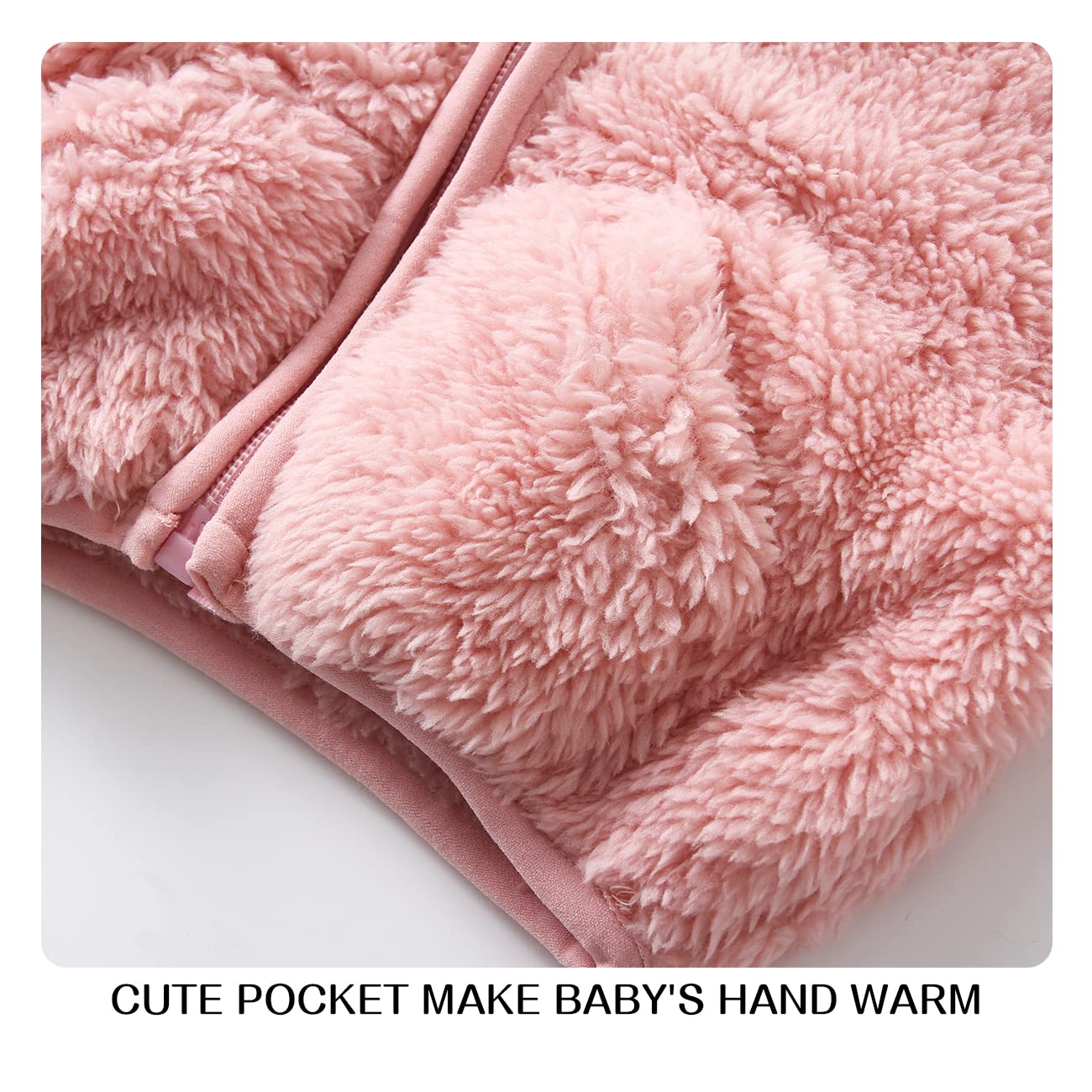 Baby Boys & Girls Fleece Jacket - Warm Winter Coat for Toddlers | Soft & Cozy Sweater for Outdoor Play & Daily Wear