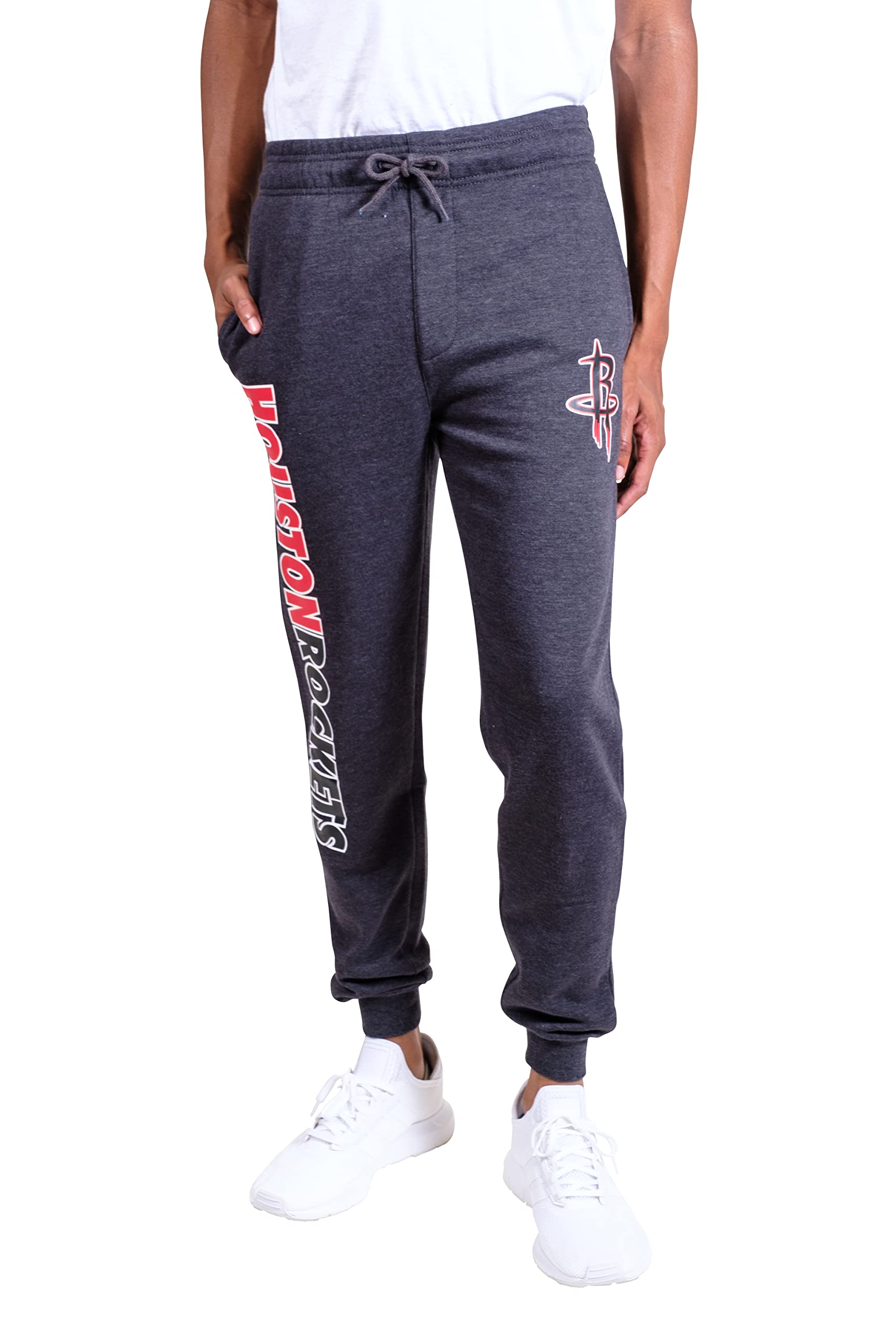 Ultra Game NBA Men's Soft Fleece Jogger Sweatpants - Comfortable Athletic Pants for Basketball, Gym Workouts & Casual Wear