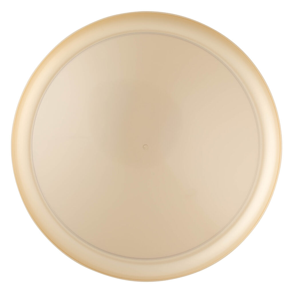 20-Pack Beige Pewter Pearl Round Plastic Dinnerware Set for 10 Guests - Elegant Disposable Plates, Bowls & Cups - Perfect for Parties, Weddings, Picnics & Outdoor Events