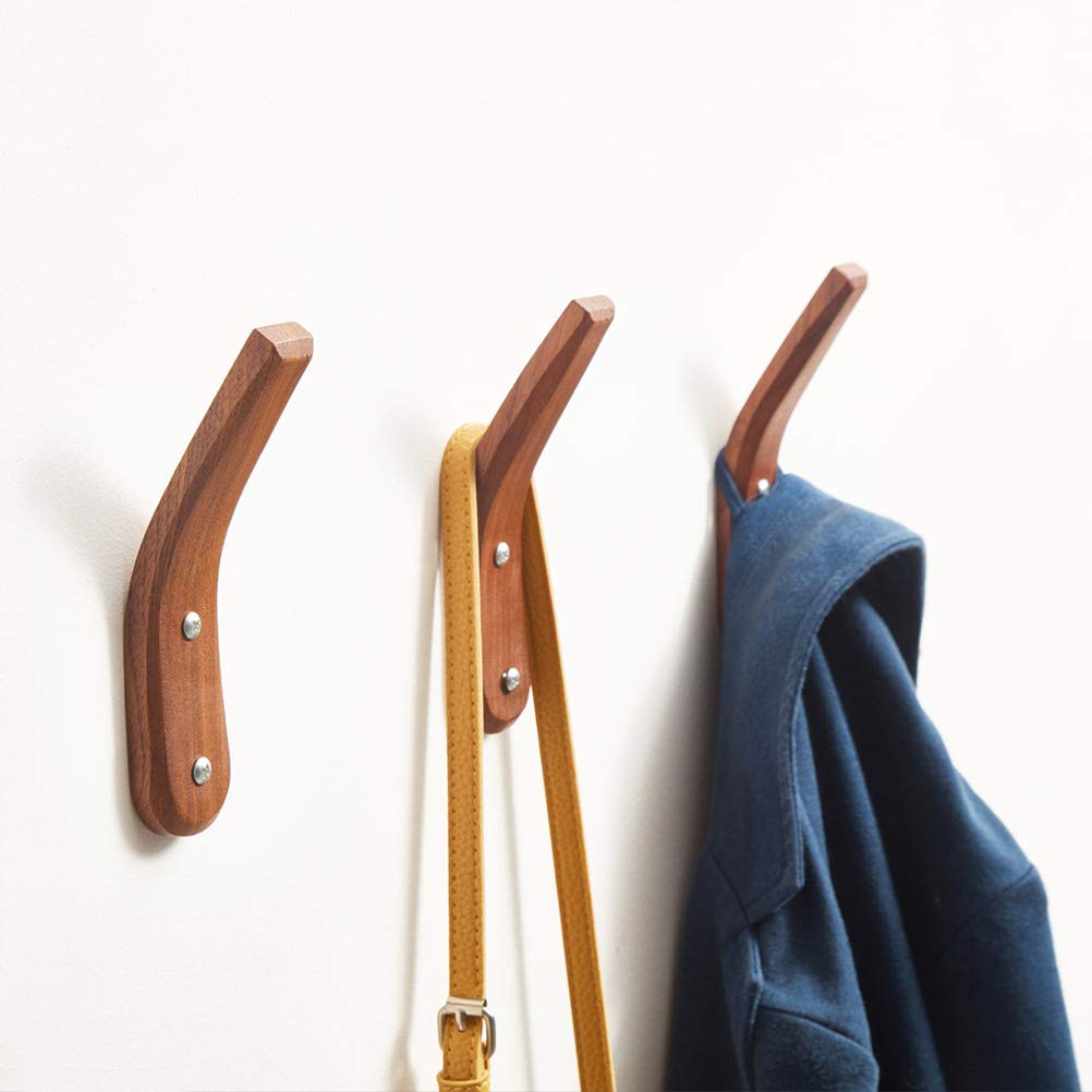 3-Pack Cabilock Decorative Wall Hooks - Stylish Coat Hangers & Key Holders for Entryway, Bedroom, and Bathroom Organization