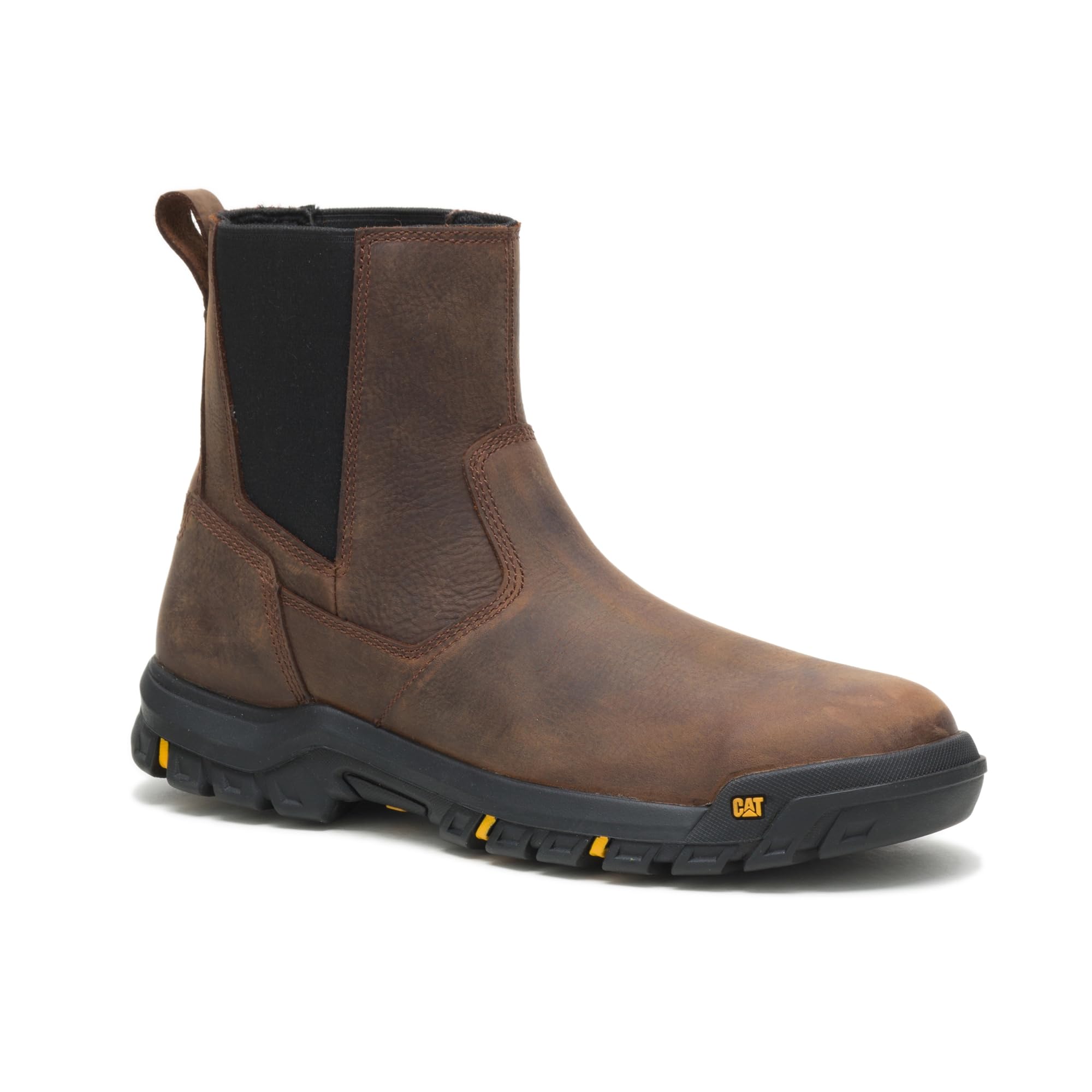 CAT Men's Wheelbase Steel Toe Construction Boot - Waterproof Work Boots for Heavy Duty & Outdoor Jobs - Ideal for Construction, Landscaping & Industrial Work