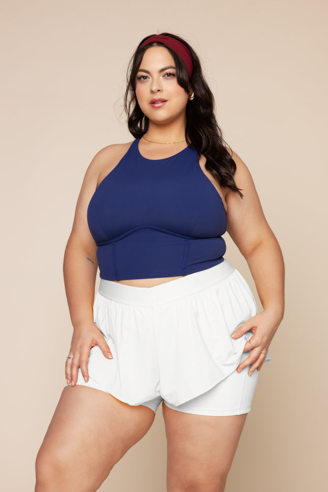 Cleo Corset Crop Bralette - Sexy Push Up Lace Bralette for Women, Sapphire Blue | Perfect for Date Night, Lingerie Sets & Boudoir Photography