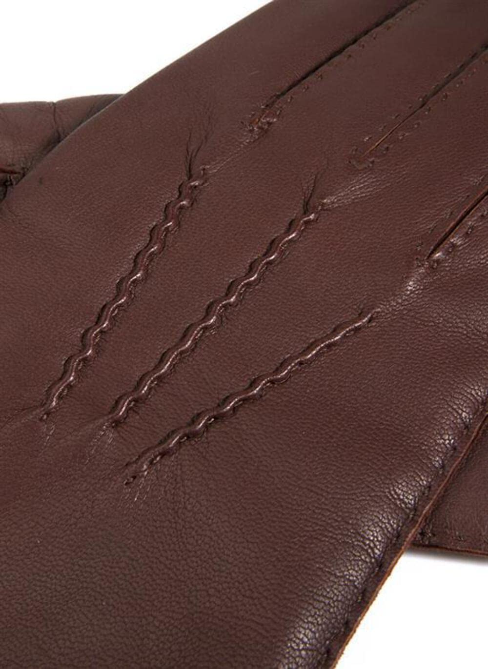 Premium Men's Chelsea Handsewn Cashmere-Lined Leather Gloves - Winter Driving & Outdoor Luxury Accessories for Cold Weather