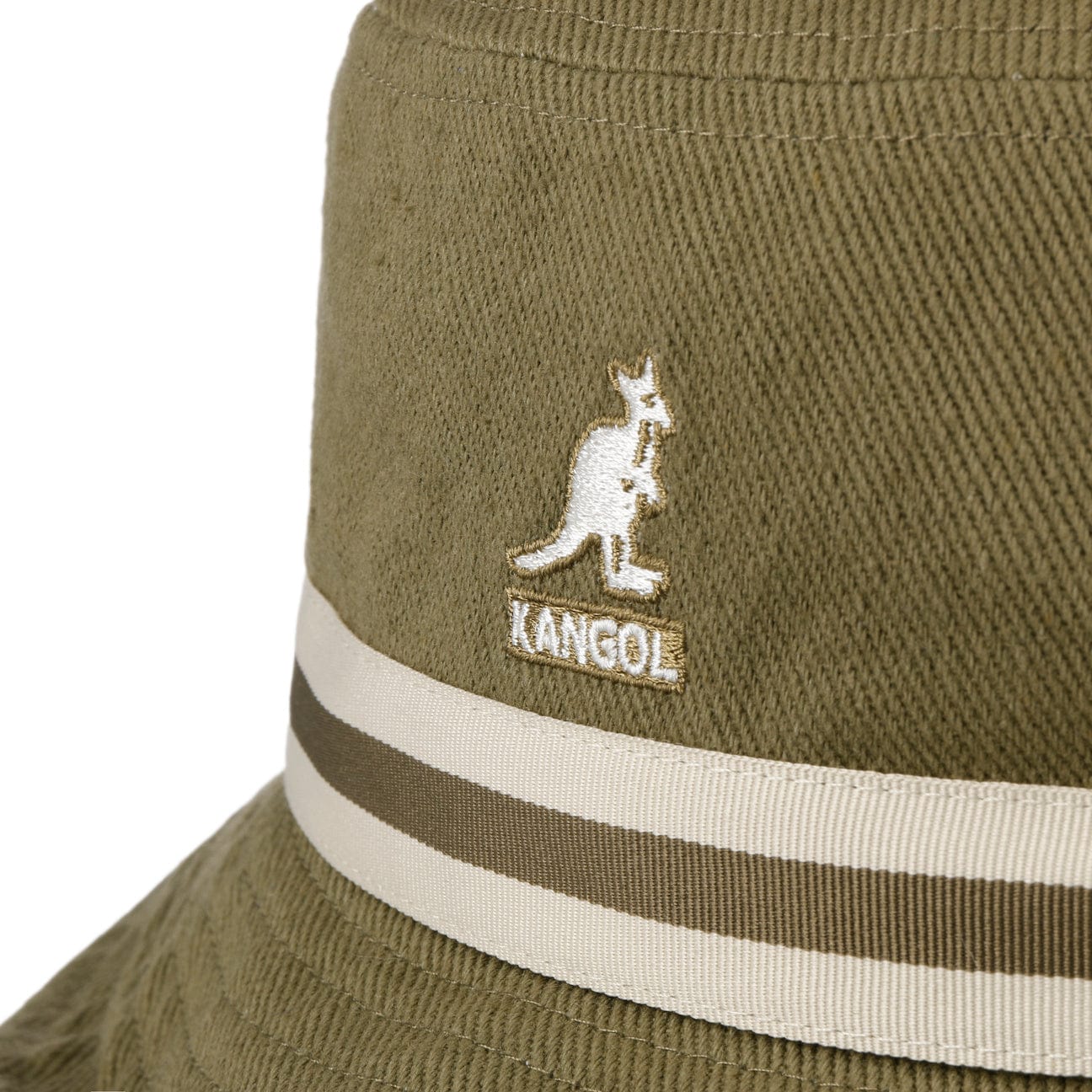 Kangol Stripe Lahinch Cotton Bucket Hat for Men & Women - Stylish Summer Sun Hat for Outdoor, Beach, and Travel