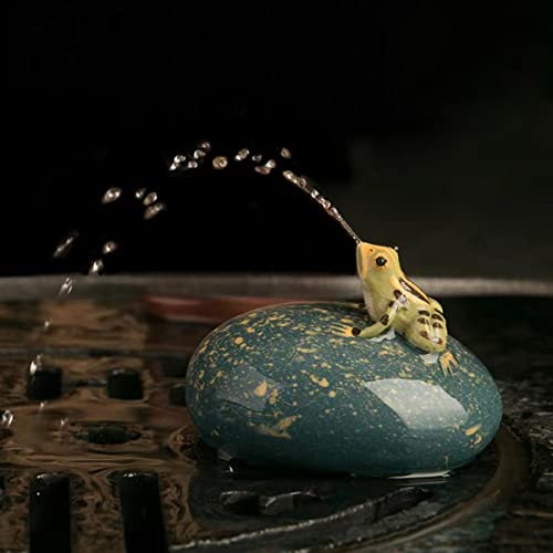 5.Spray frog and round pebble cyan