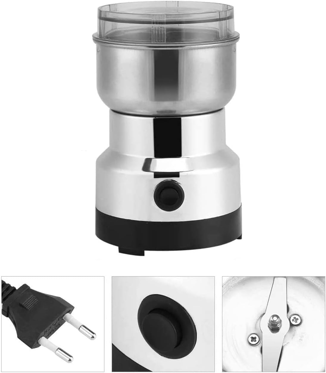 150W Electric Coffee Grinder for Beans & Spices - Compact & Powerful Espresso Grinder for Home & Kitchen Use