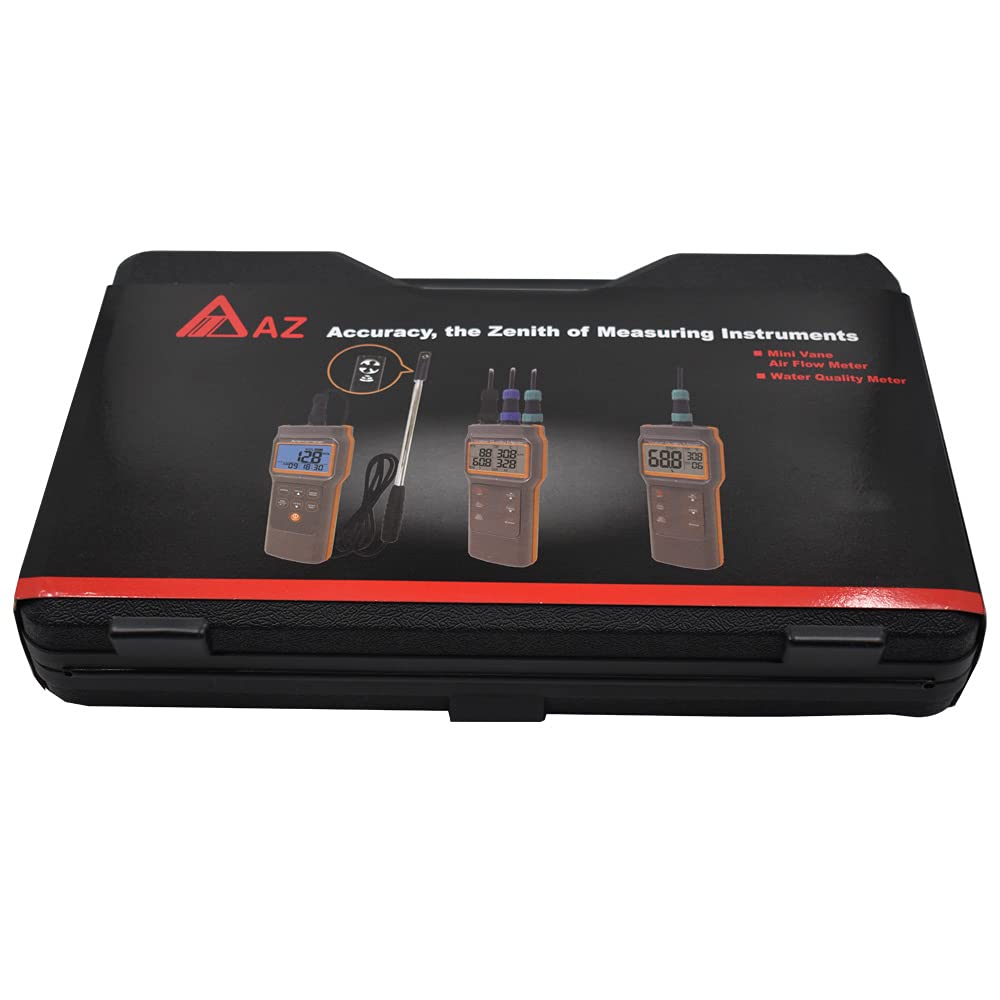 AZ86031 Water Quality Meter - Dissolved Oxygen, pH, Conductivity, Salinity & Temperature Tester | Perfect for Aquariums, Pools, Hydroponics & Environmental Testing