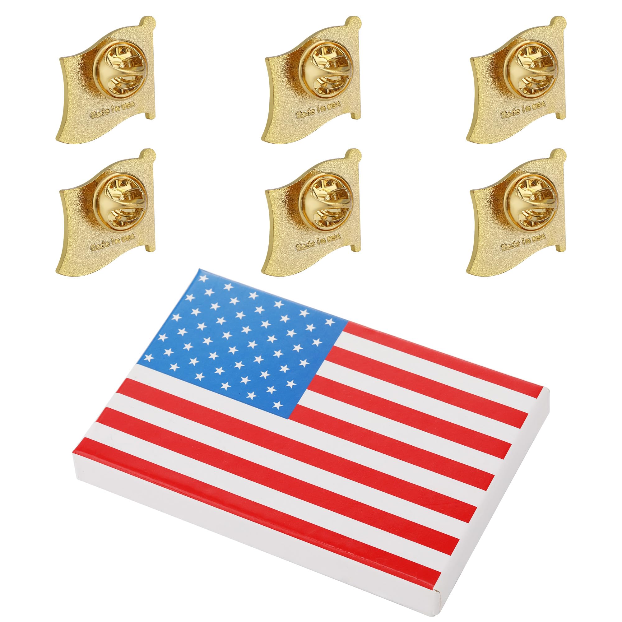 TONOS Exquisite American Flag Lapel Pin - Patriotic Stars and Stripes USA Flag Pin for Suits, Jackets & Hats | Perfect for Veterans Day, Memorial Day & 4th of July Celebrations