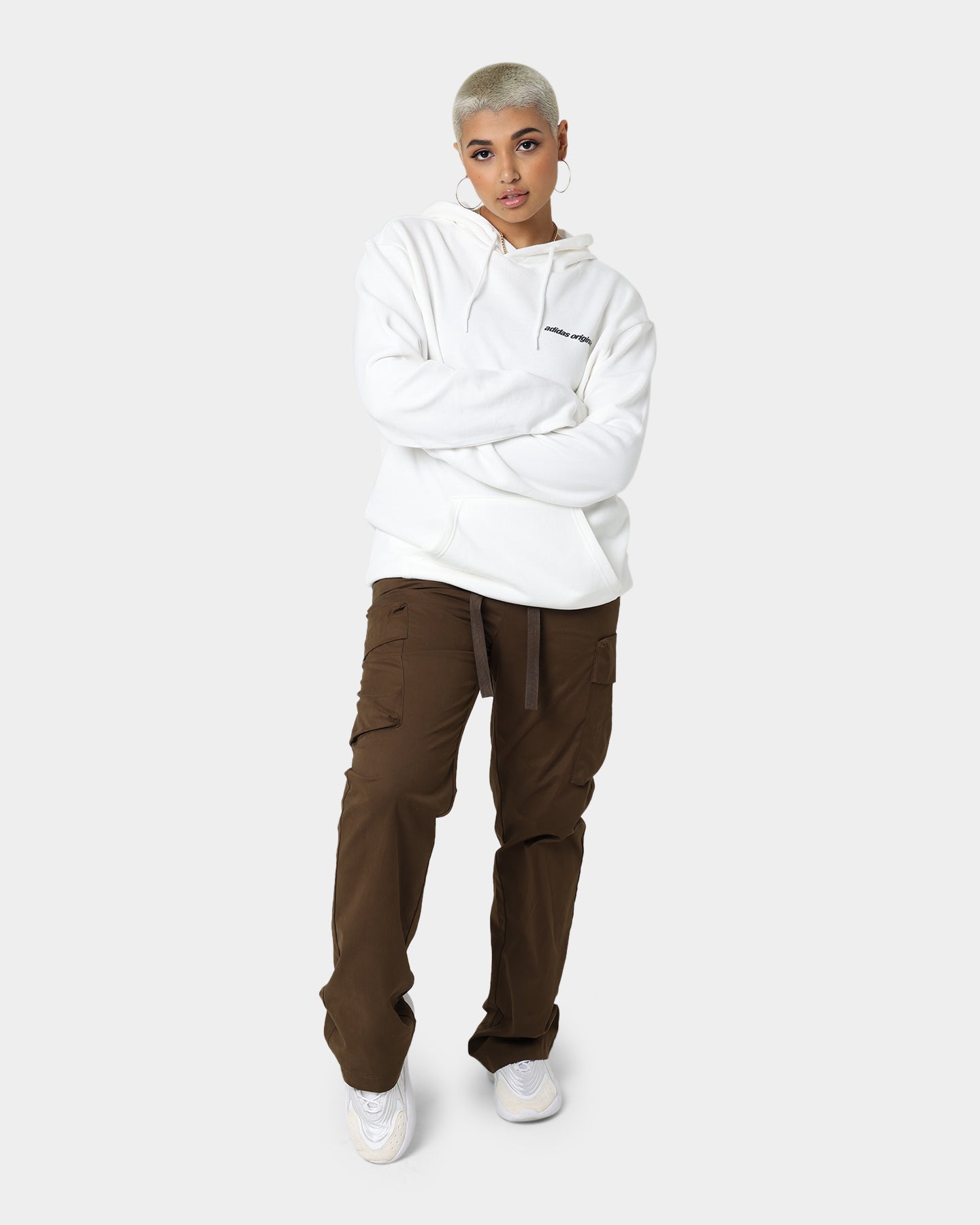 Adidas Yung Z Hoodie for Men - Core White Pullover Sweatshirt | Casual Streetwear for Everyday Comfort & Style