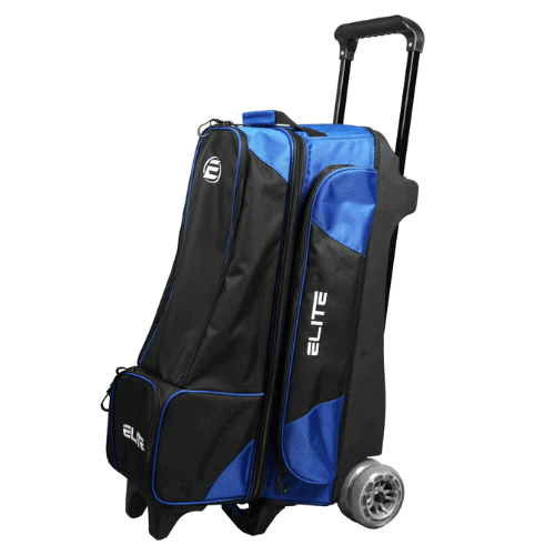 ELITE Deluxe 3 4 5 Bowling Ball Roller Bag - Heavy Duty Bowling Ball Carrier with Wheels for Men & Women - Perfect for League Play, Tournaments & Practice Sessions