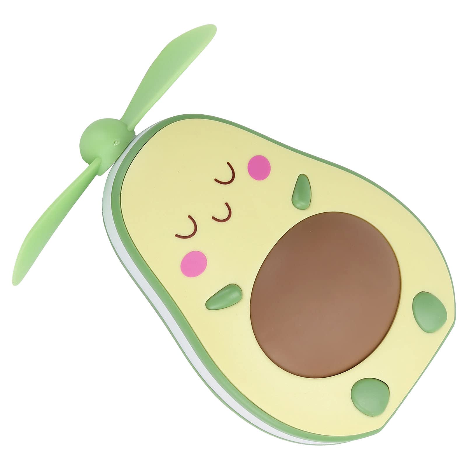 Mini Pocket Fan - Portable Electric Handheld Avocado Shaped Fan for Camping, Travel & Hiking - Cute Yellow Oil Fan for Outdoor Activities, Office & Home Use