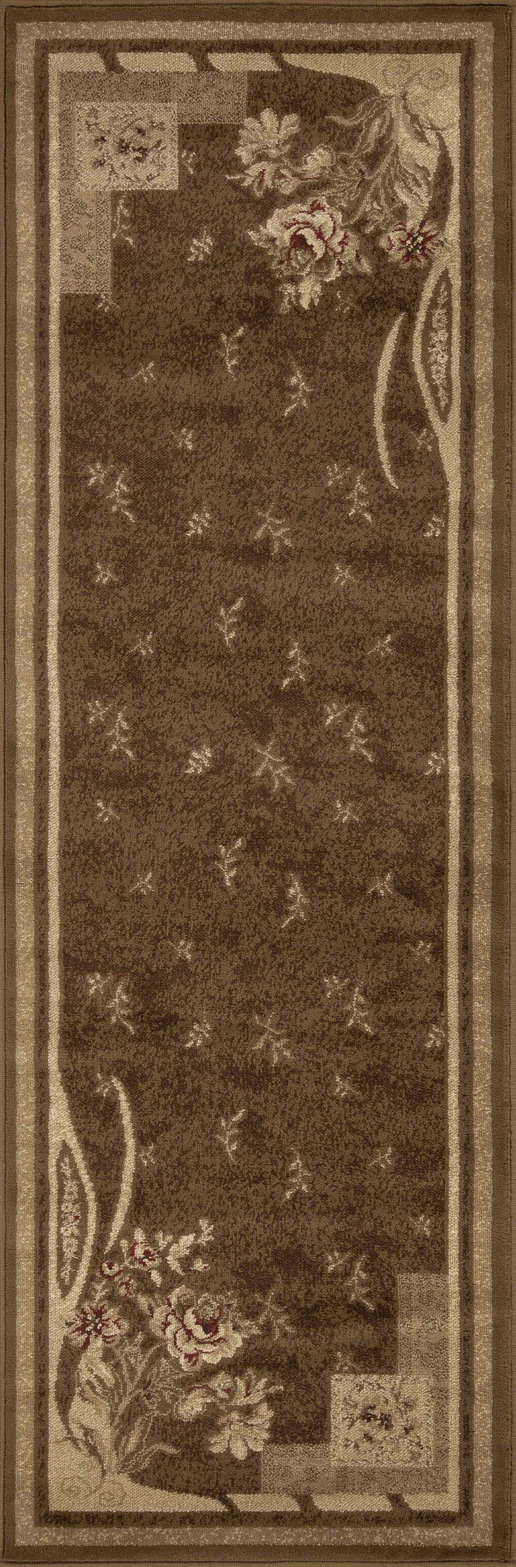 Minimalist Modern Floral Block Indoor Area Rug - Non-Slip Living Room Bedroom Runner Carpet for Home Decor