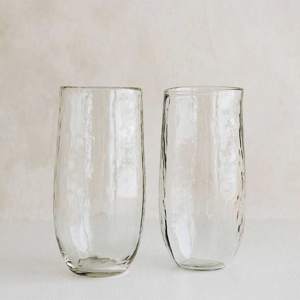 Premium 16oz Tall Dimpled Glass Set - 4-Pack Heavy Duty Beer Mugs for Home Bar, Parties & Outdoor Gatherings - Durable & Stylish Drinking Glasses for Beer, Cocktails & Iced Beverages