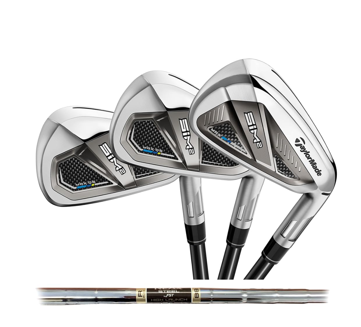 Custom TaylorMade Sim 2 Max OS Iron Set - Premium Golf Clubs for Men & Women | Perfect for Driving Range, Course Play & Tournament Training