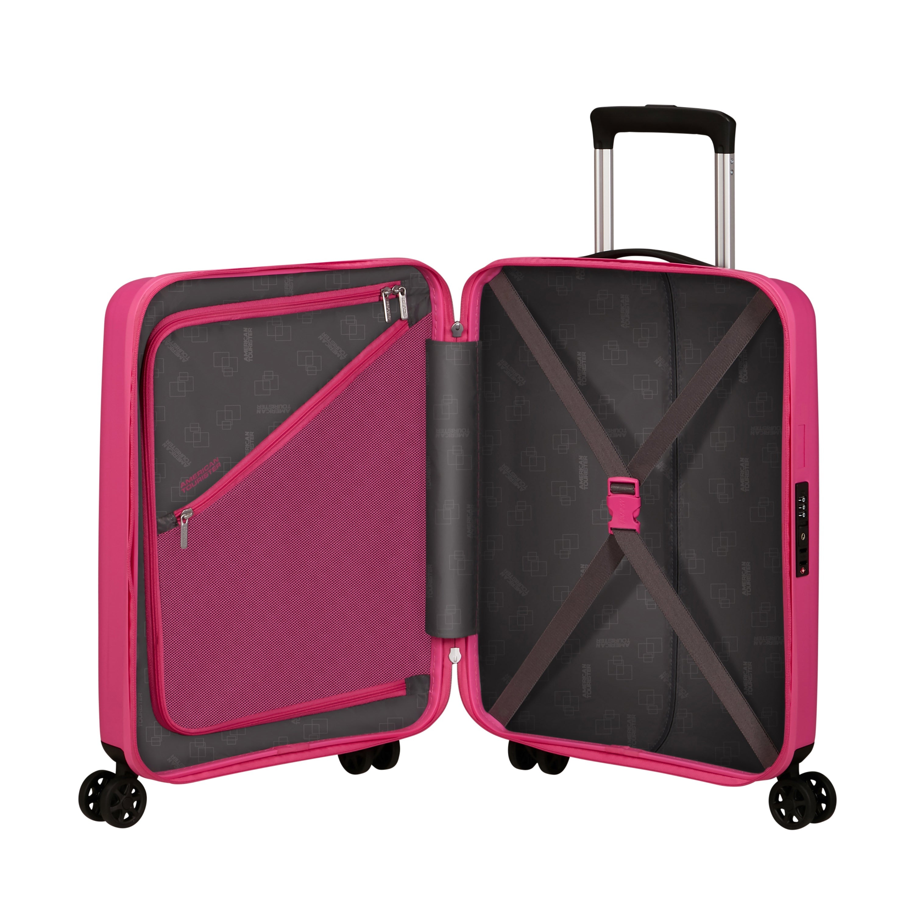 American Tourister Rejoy Expandable Spinner Carry-On Luggage - Lightweight Suitcase for Air Travel, Business Trips & Weekend Getaways