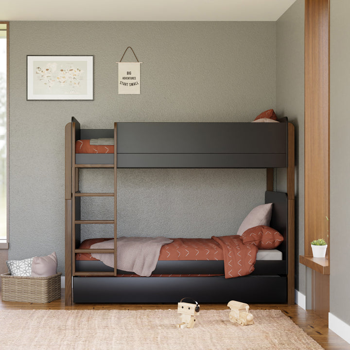 Babyletto Tip Toe Bunk Bed - Twin Over Twin Kids Bunk Bed with Ladder, Safety Rails & Modern Design | Perfect for Small Rooms, Shared Kids Bedrooms & Sleepovers