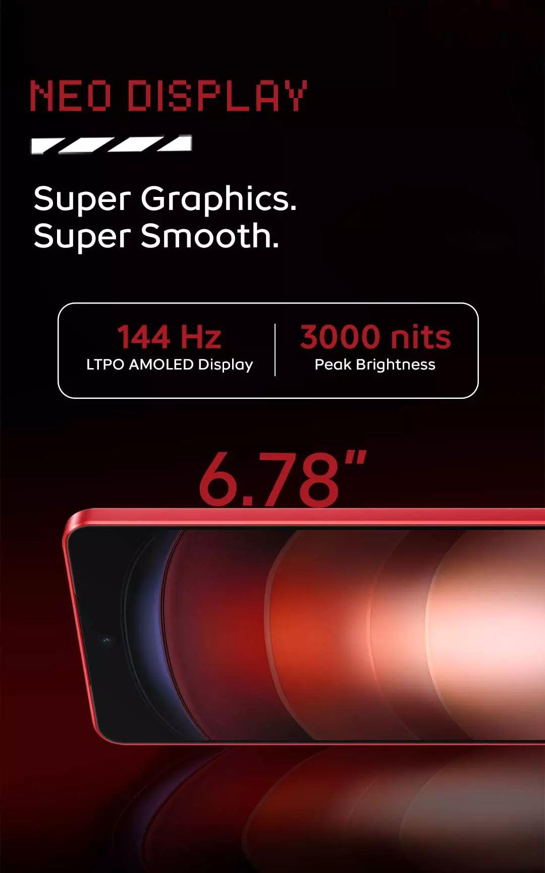 Vivo iQOO Neo 9/Neo 9 Pro 5G Smartphone (256GB/512GB/1TB Storage) - Fast Gaming Phone with Snapdragon Processor for Streaming & Mobile Gaming