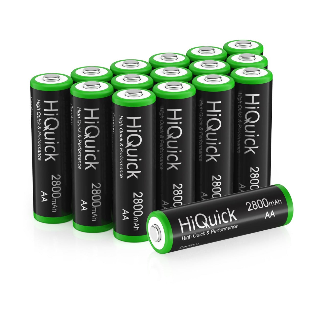 HiQuick AA NiMH Rechargeable Batteries 2800mAh - 8 Pack High Capacity Long Lasting Batteries for Digital Cameras, Flashlights, Toys & More - Eco-Friendly Power Solution