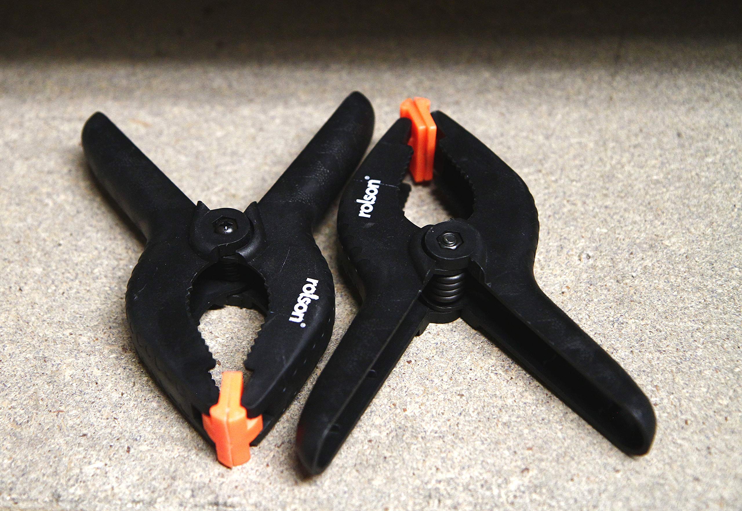 2-Piece 165mm Spring Clamp Set - Heavy Duty Metal Clamps for Woodworking, DIY Projects, and Crafting - Ideal for Holding, Gluing, and Securing Materials