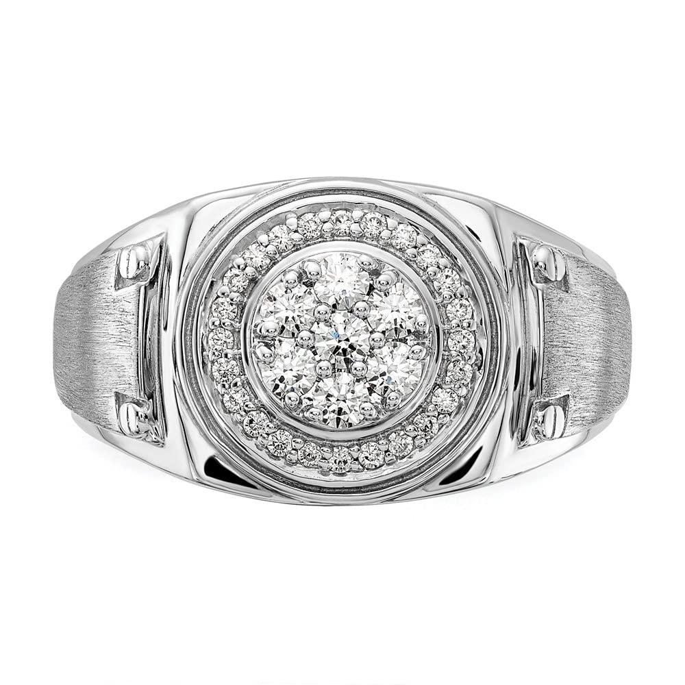 14K White Gold Lab-Grown Diamond Engagement Ring for Women - Elegant Wedding Band, Promise & Anniversary Jewelry Gift - Perfect for Proposals, Bridal Sets & Special Occasions