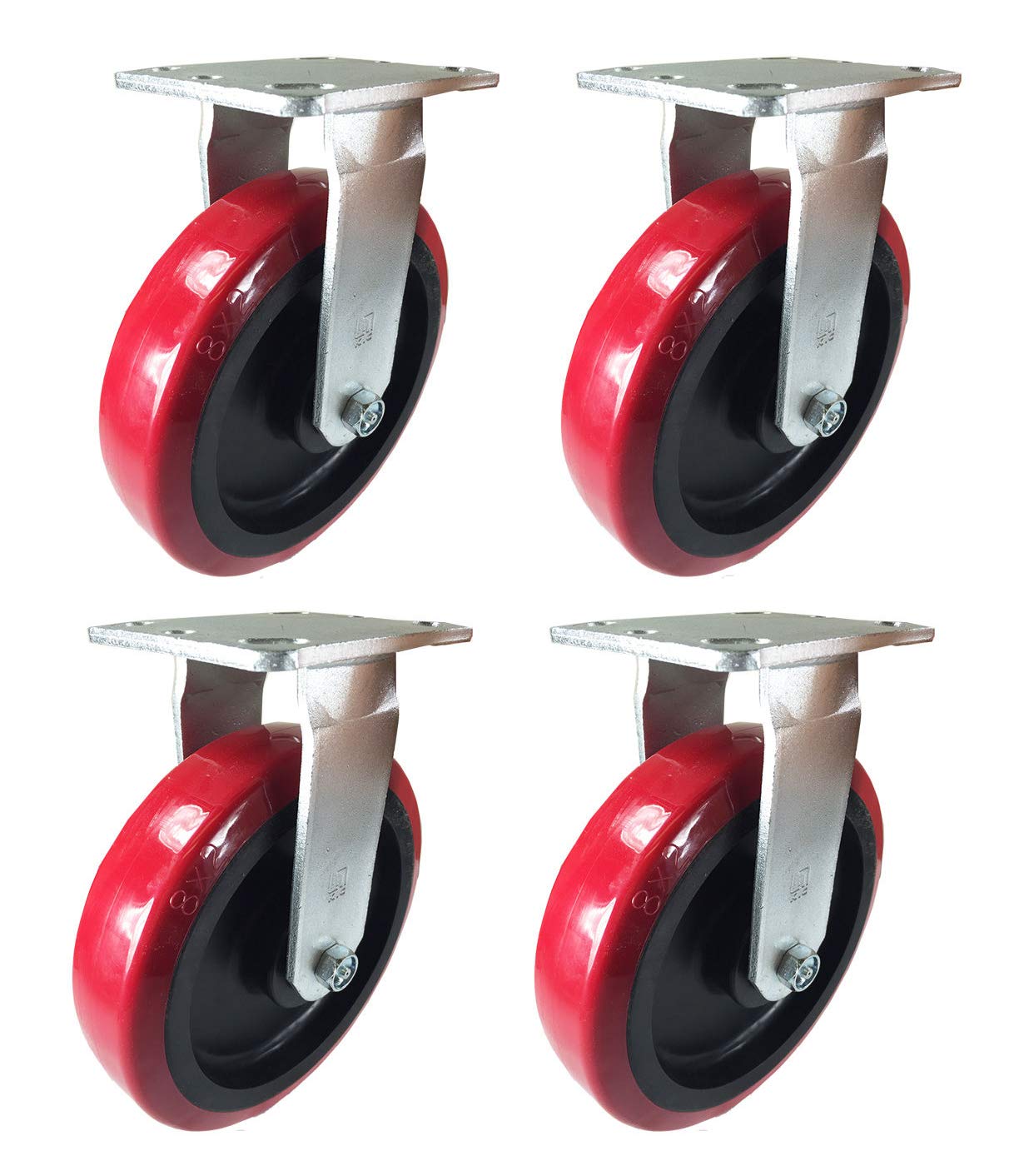 4 Heavy Duty Caster Wheels 8