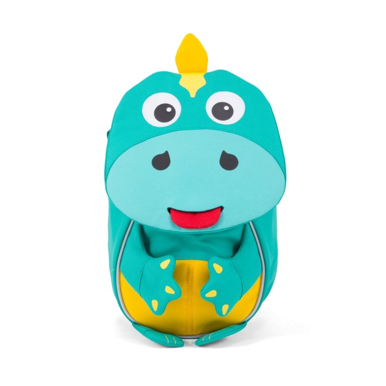 Affenzahn Large Didi Dino Backpack - Durable Kids School Bag with Dinosaur Design, Lightweight & Waterproof for Boys & Girls - Perfect for School, Travel & Outdoor Adventures