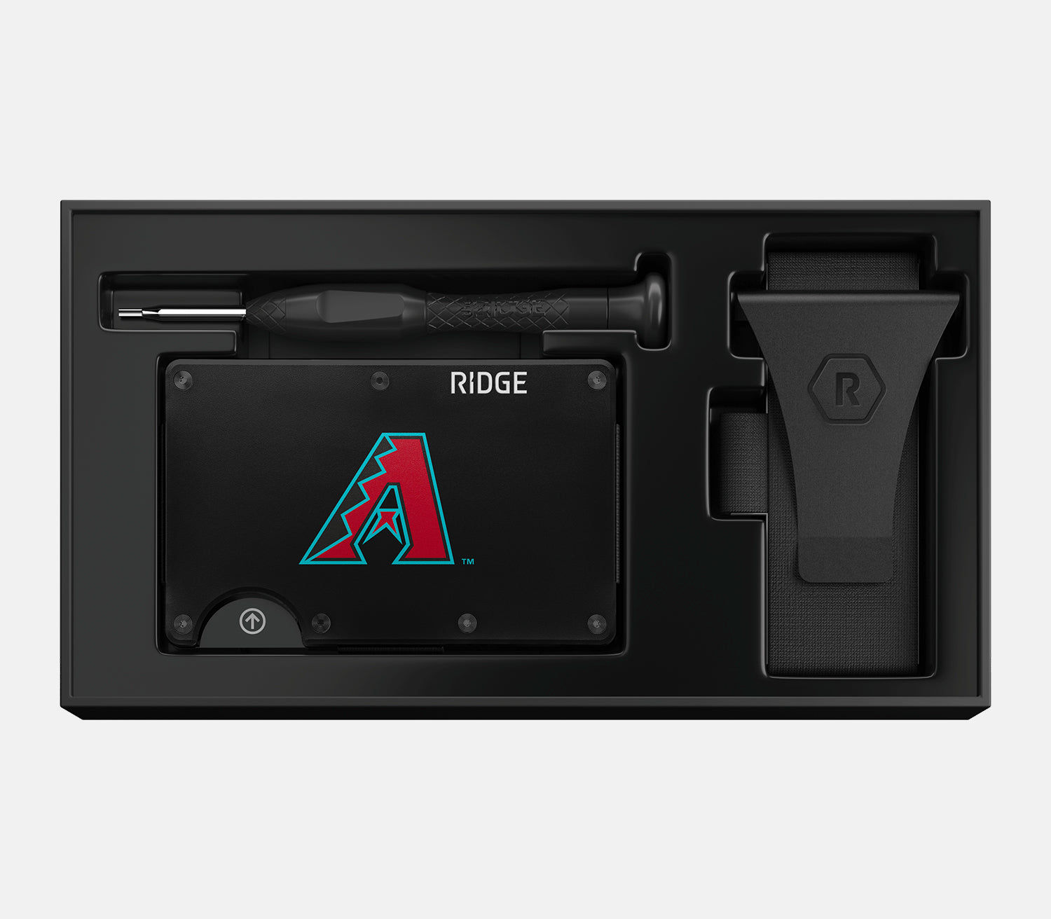 Ridge Wallet for Men - Slim RFID Blocking Front Pocket Wallet - Arizona Diamondbacks Edition - Perfect for Everyday Carry, Travel & Gifts