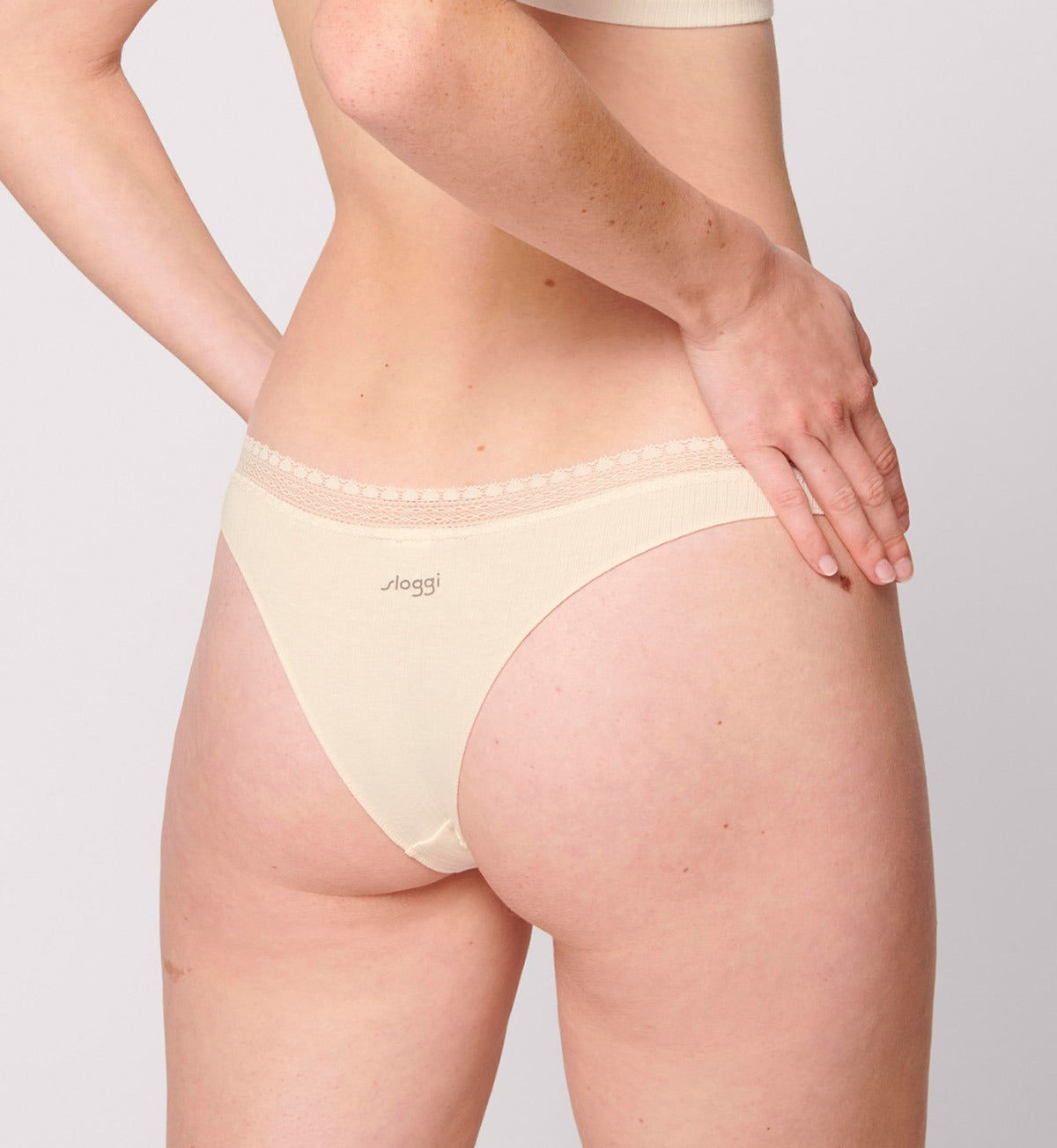 SLOGGI GO RIBBED BRAZILIAN BRIEFS - 2 PACK | Comfortable Cotton Underwear for Women | Perfect for Everyday Wear & Lounge