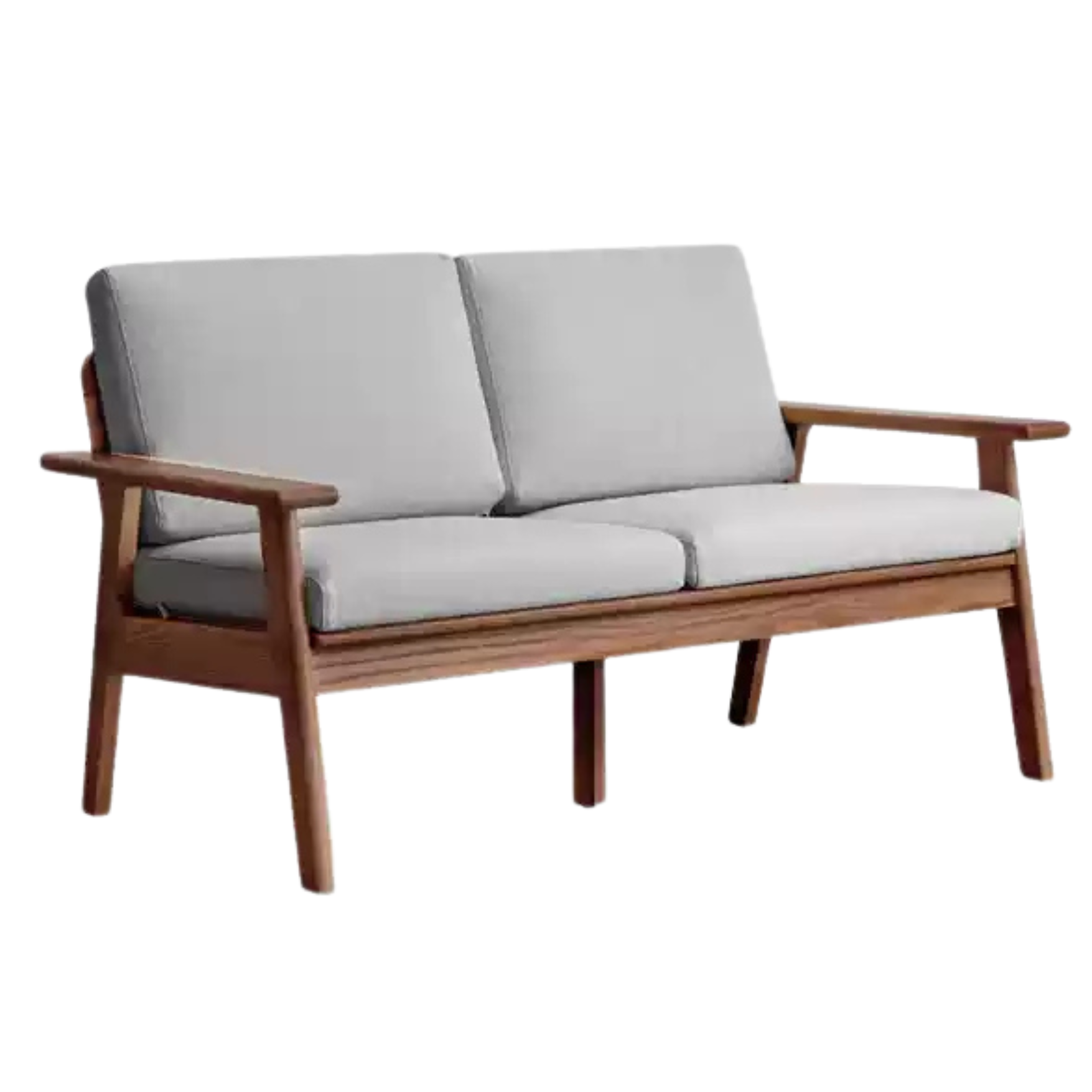 55.5x32.6x32.6 inch / 141x83.2x83.5cm / Walnut color / pine wood double seat five colors optional