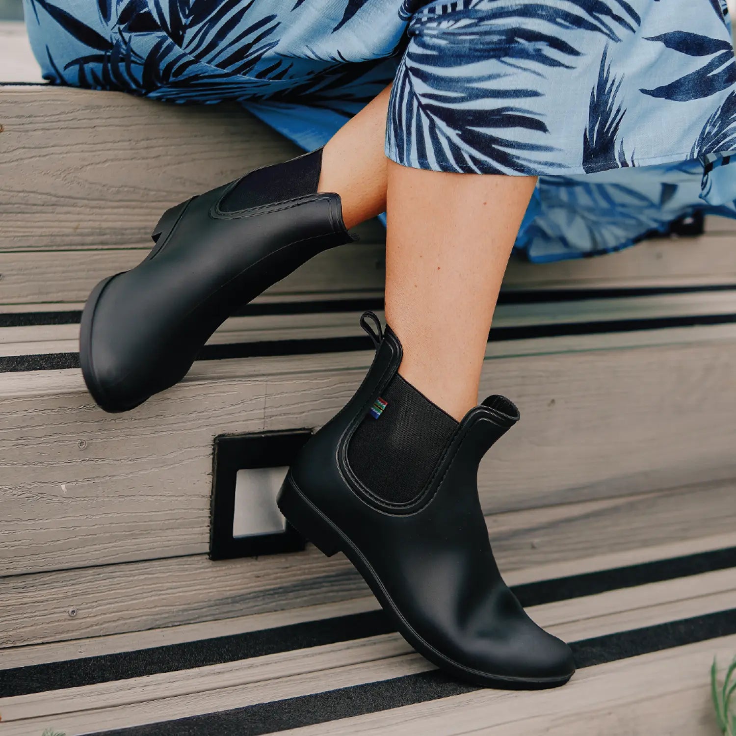 Veldskoen Women's Waterproof Rain Boots - Black | Comfortable & Durable Rubber Boots for Gardening, Hiking & Outdoor Activities