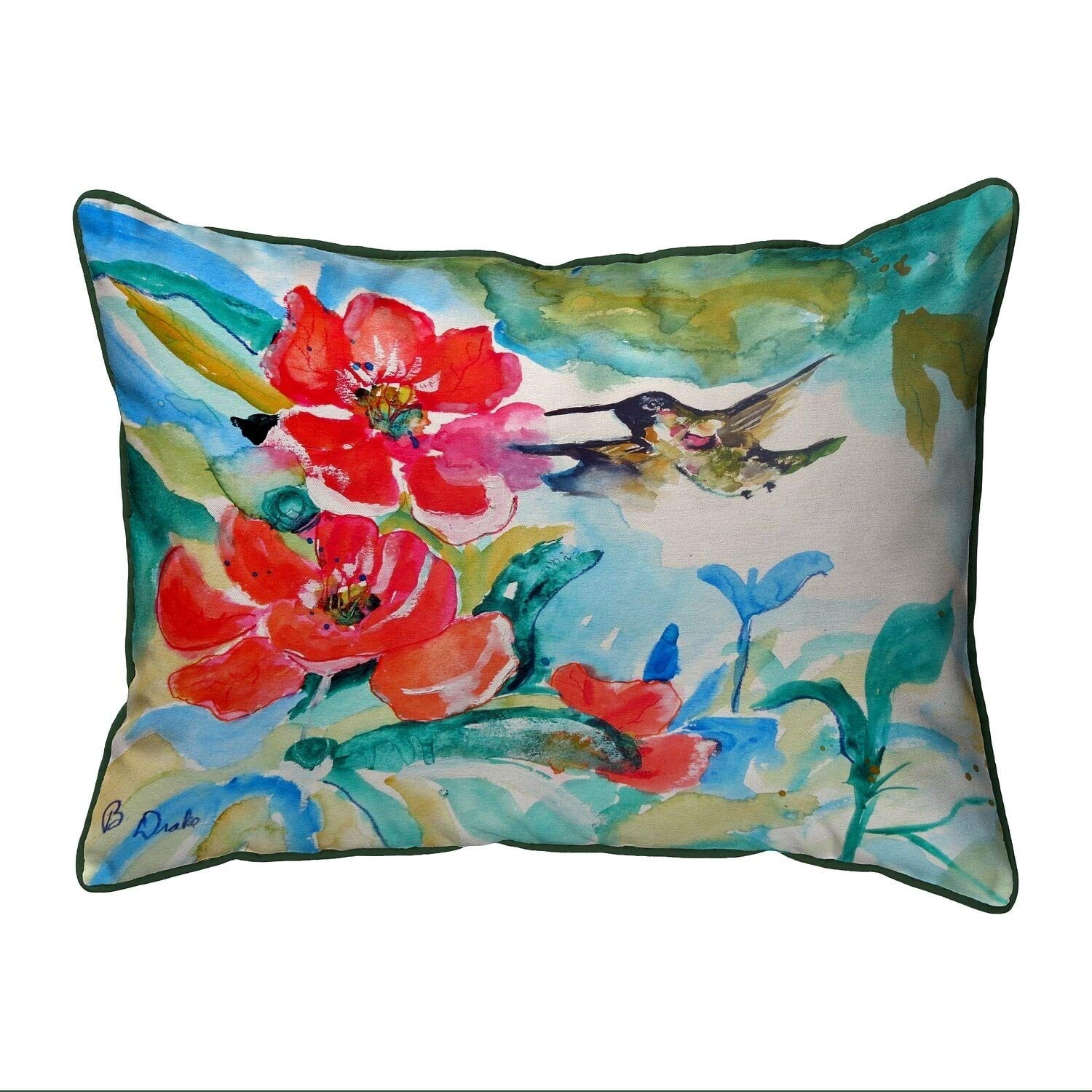 Betsy Drake SN1007 Decorative Throw Pillow - 11x14 Inches, Multi-Color - Perfect for Sofa, Bed & Home Decor