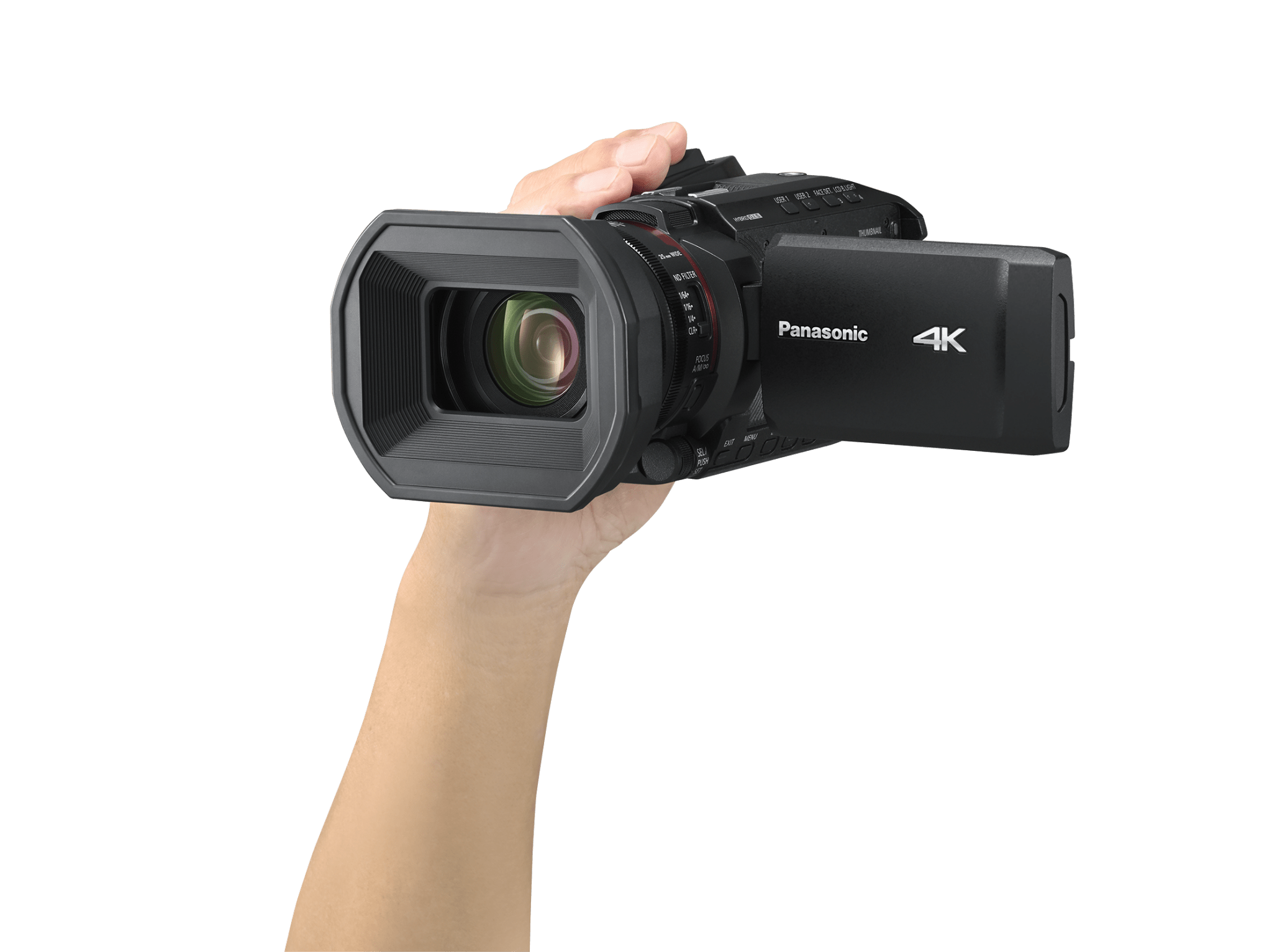 Panasonic HC-X1200 4K UHD Camcorder with 24x Optical Zoom, HDMI Output - Perfect for Vlogging, Travel Filming & Professional Video Production