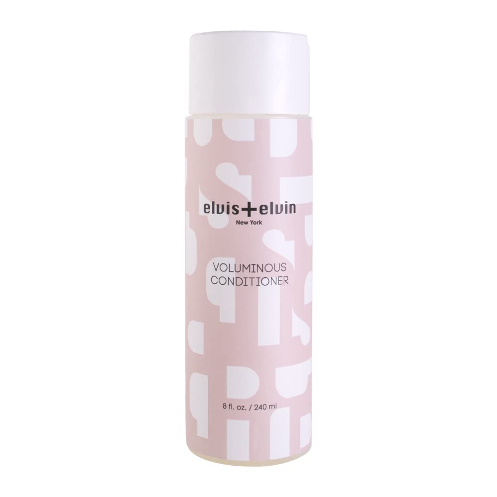 Elvis + Elvin Voluminous Conditioner 240ml - Hydrating & Thickening Hair Treatment for Fine or Thin Hair - Perfect for Daily Use & Salon-Quality Results at Home