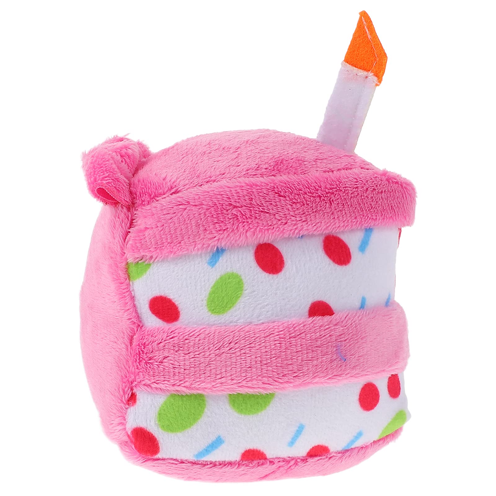 1Pc Cake-Shaped Squeaky Dog Chew Toy with Birthday Cake Sound - Fun Pet Supplies for Puppies & Dogs - Perfect for Playtime, Training, and Birthday Celebrations