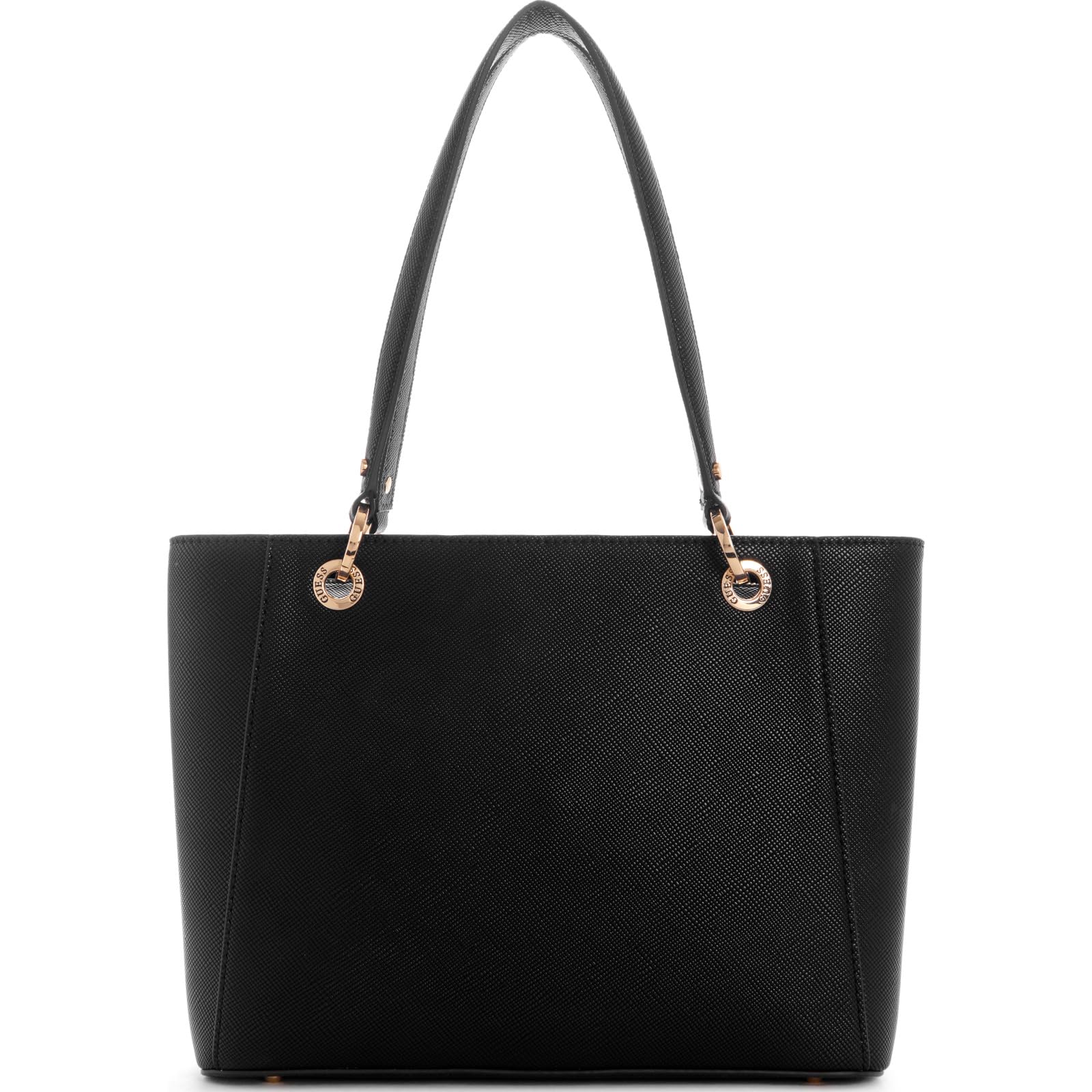 GUESS Noelle Small Noel Tote Bag for Women - Stylish Black Leather Handbag for Work, Travel & Everyday Use