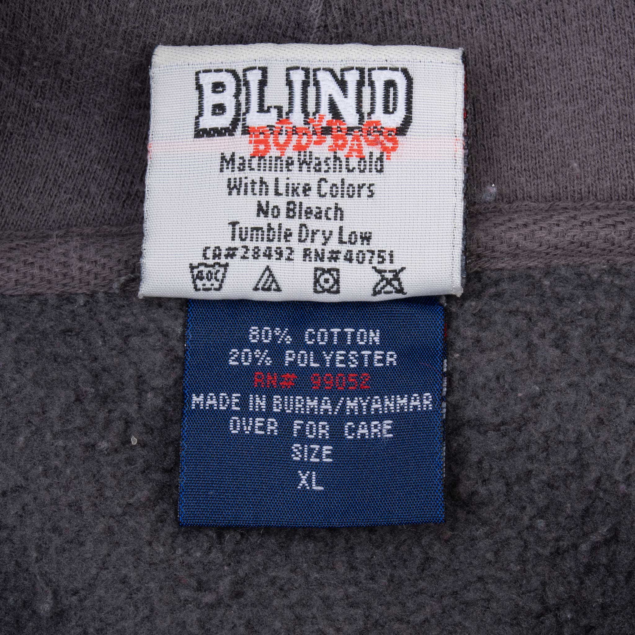 Vintage Blind Skateboard Hoodie Sweatshirt XL - 1990s Retro Skatewear for Men & Women - Perfect for Skateboarding, Streetwear & Casual Fashion