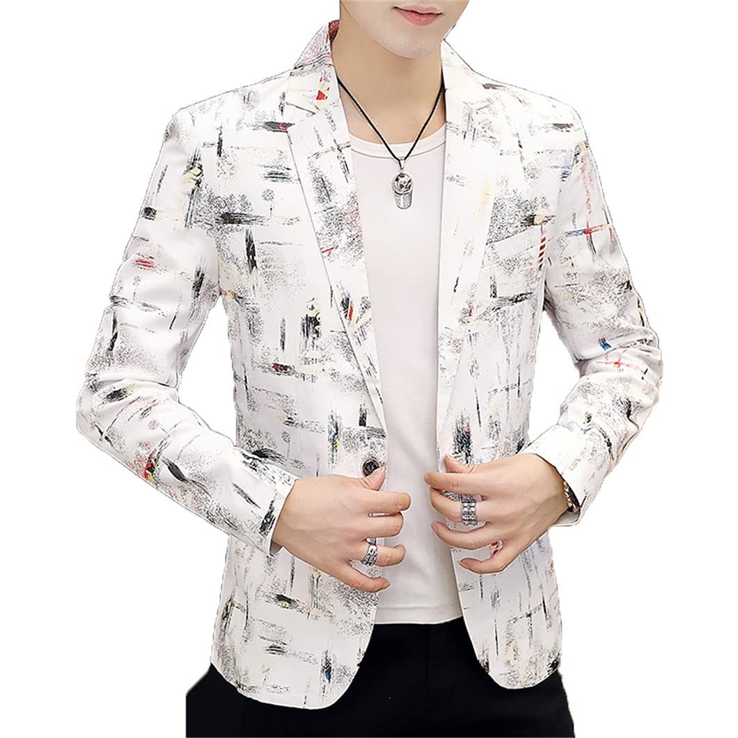 Stylish Men's Printed Suit Jacket - Formal Blazer for Parties & Business Events | Perfect for Weddings, Prom, Office & Special Occasions