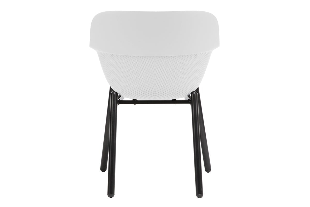 Tommy Tub Plastic Chair - 4 Leg Durable Outdoor Patio Furniture for Garden, Poolside & Backyard Relaxation
