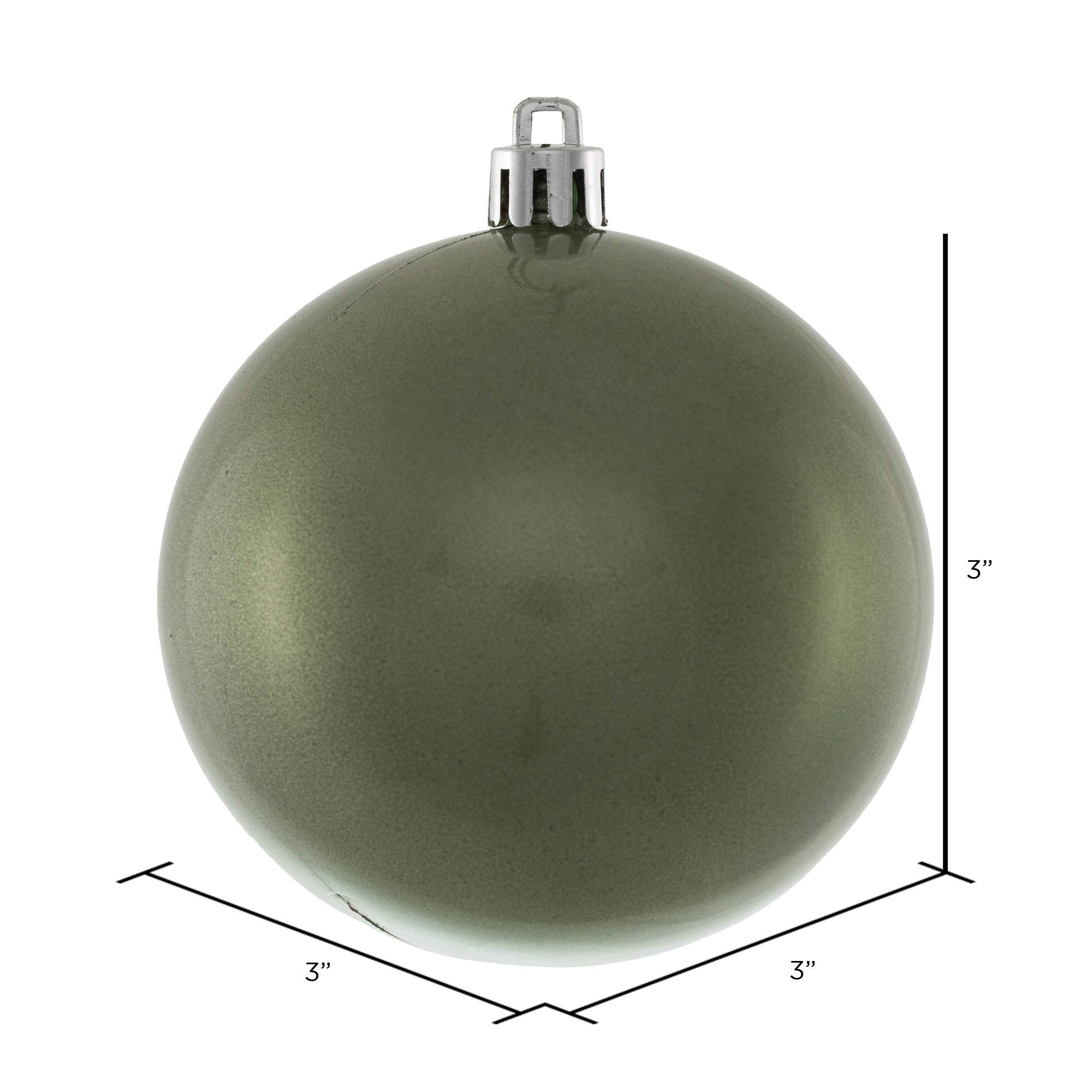 Vickerman 3 Inch Wrought Iron Candy Ball Ornament - Pack of 12 - Rustic Christmas Tree Decorations for Holiday Party, Home, and Office Decor