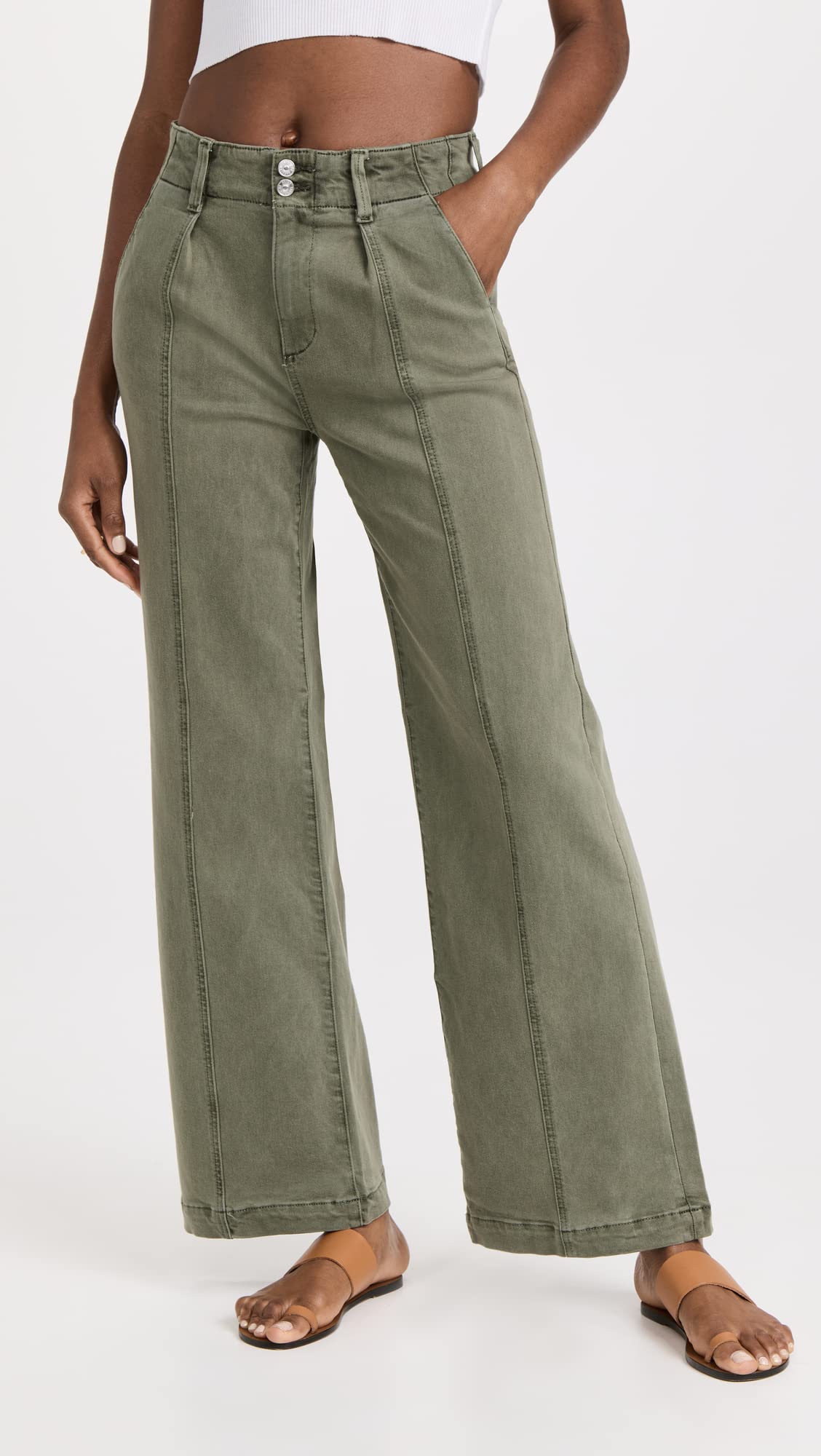 PAIGE Women's Brooklyn High-Rise Skinny Jeans - Stretch Denim Pants for Comfort & Style | Perfect for Work, Casual Outings & Date Nights