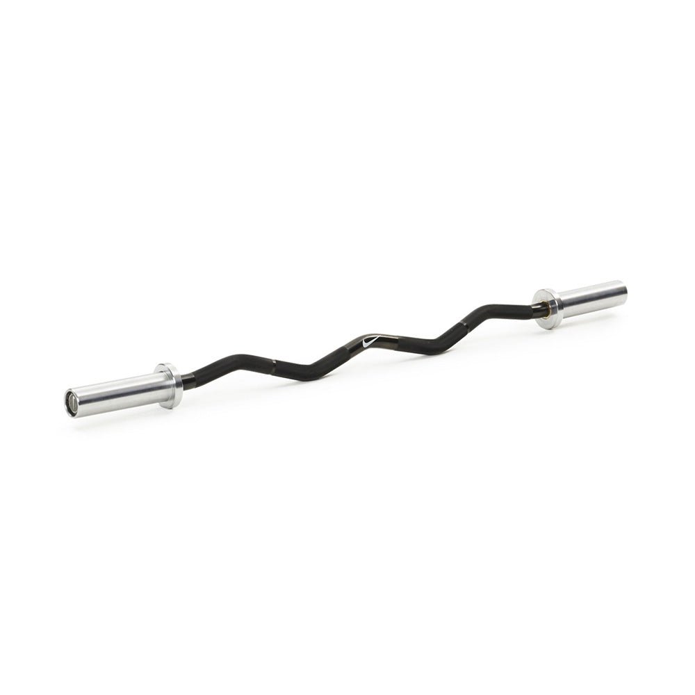 Nike Strength Curl Bar - 10kg Olympic Weightlifting Bar for Home Gym & Strength Training | Perfect for Bicep Curls, Triceps Workouts & Full-Body Exercises