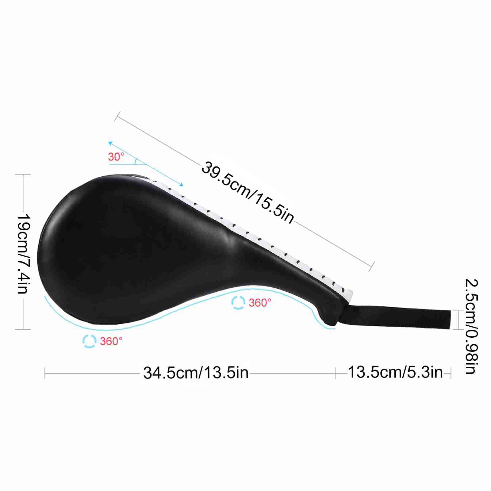 Premium Taekwondo Kick Pad - High Density Foil Striking Target for Tae Kwon Do, Karate, Kickboxing & MMA Training - 15.4