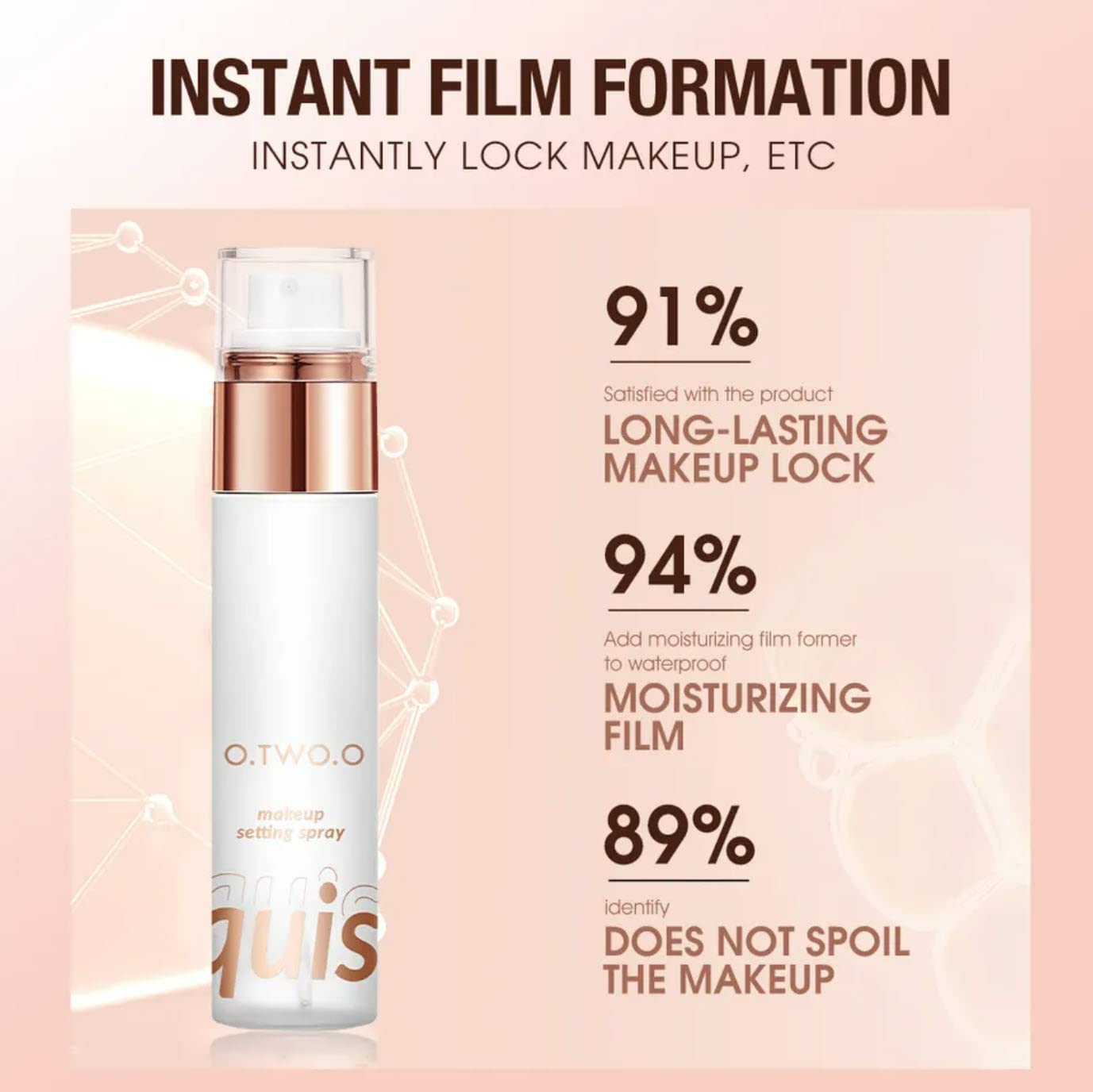Best Moisturizing Makeup Setting Spray for Hydration & Oily Skin Control - Waterproof Long-Lasting Face Fixing Mist (50mL) | Perfect for Daily Use, Photo Shoots & Hot Weather