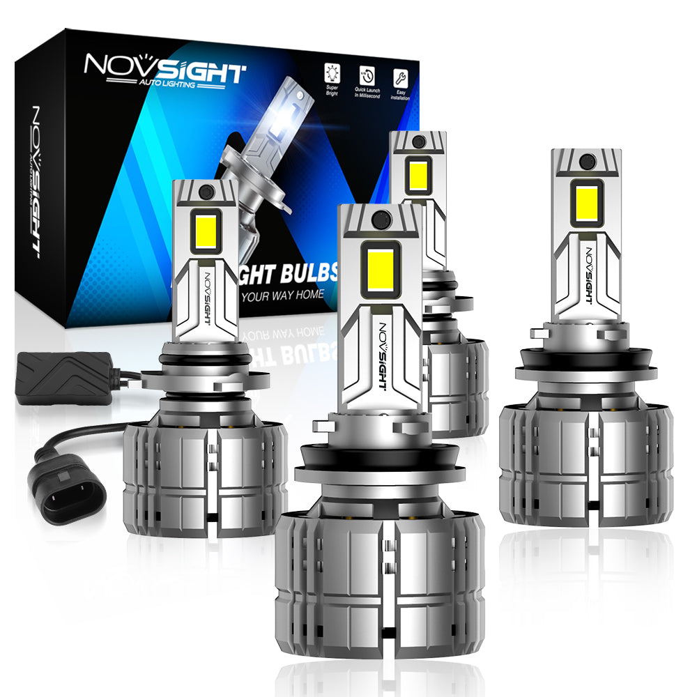 2007-2020 Chevrolet Silverado 1500 LED Headlight Bulbs H11 9005 Hi/Lo Beam & Fog Light Replacement Kit - Bright White 6000K, Plug and Play Installation for Better Night Visibility