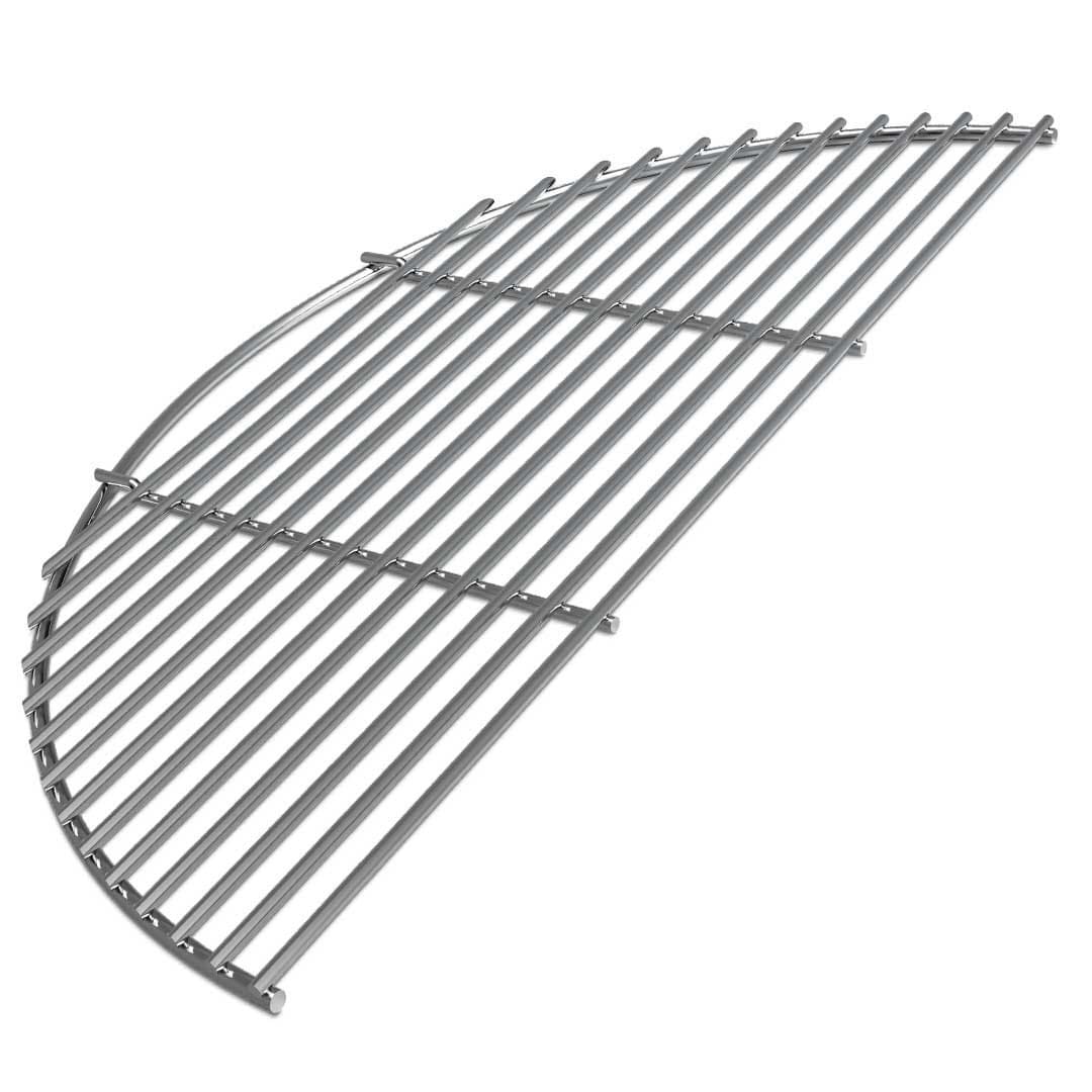 Big Green Egg Stainless Steel Half Grid - Premium Grill Accessory for Smoking & Grilling - Perfect for BBQ, Backyard Cooking & Outdoor Gatherings