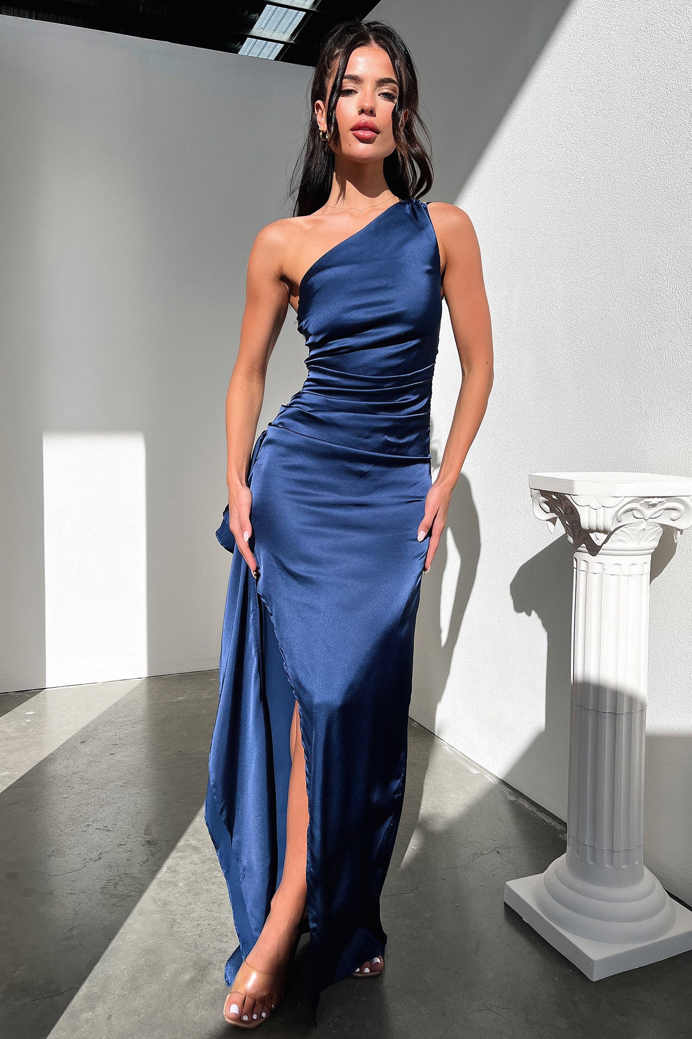 Elianna Maxi Dress Navy - Elegant Long Flowy Summer Dress for Women | Perfect for Beach, Parties & Casual Outings