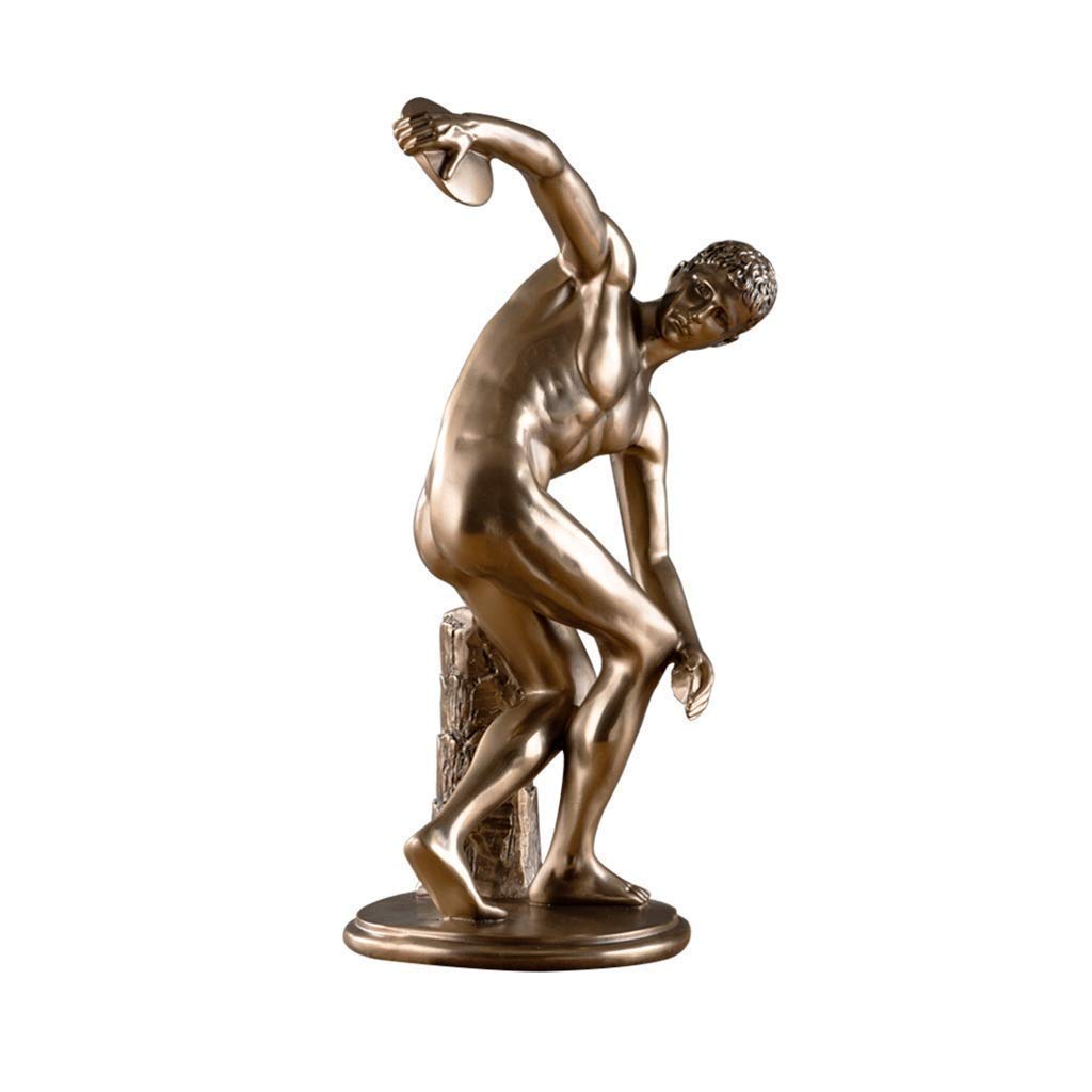 ZLBYB Abstract Thinker Statue - Creative Hand & Face Sculpture for Home & Office Decor, Modern Living Room Desk Art (Silence Gold) | Perfect Gift for Book Lovers & Meditation Spaces