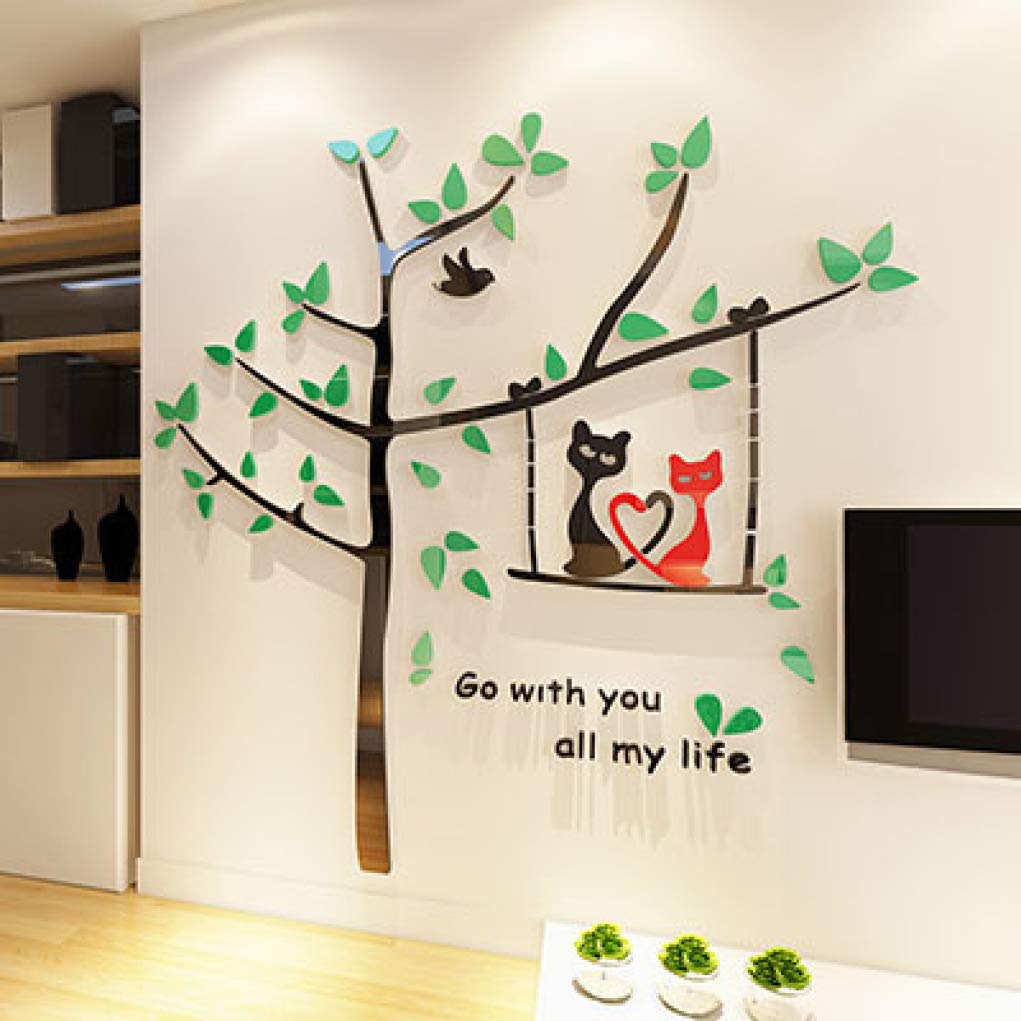 3D Crystal Acrylic Wall Stickers - Dimensional Home Decor for Living Room, Bedroom & Kids Room | Easy Peel & Stick Wall Art for Nursery, Office & Dorm Decorations