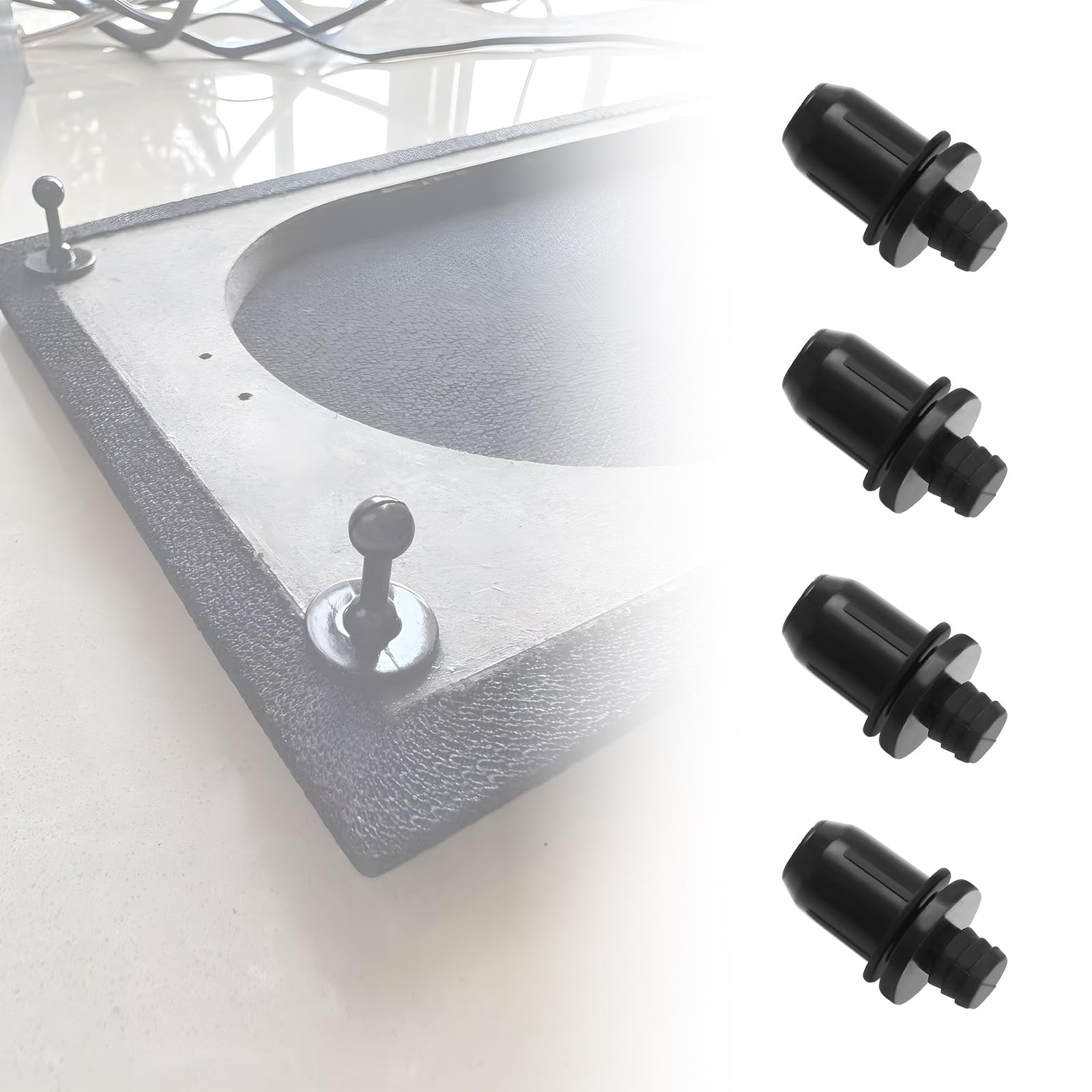24PCS Speaker Grille Clips Set - Male & Female Audio Grille Fasteners for Speaker Cabinet Assembly & Repair - Durable Speaker Accessories for Home Theater, Car Audio & Studio Setup
